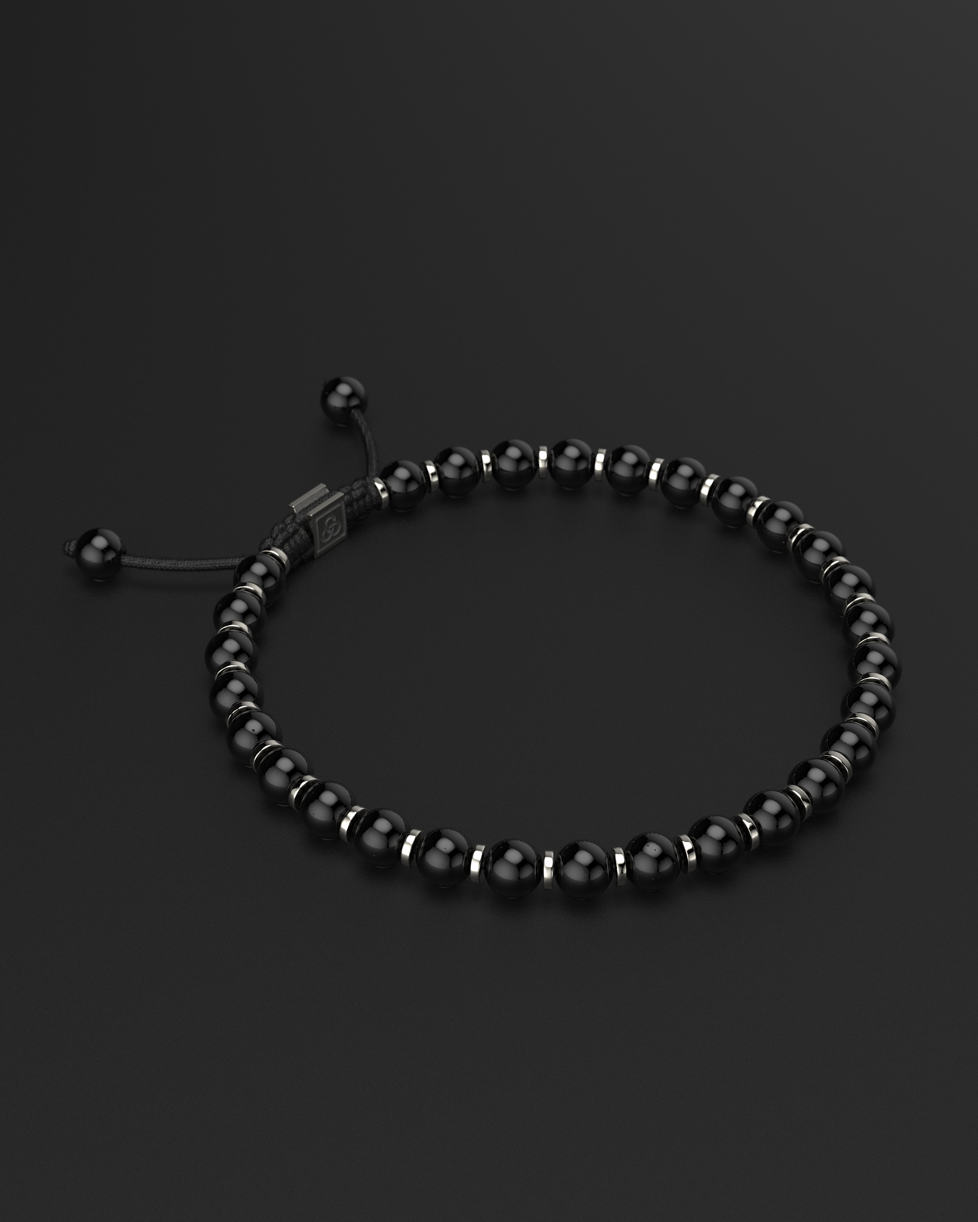 Bracelet Onyx 6 mm | Prière