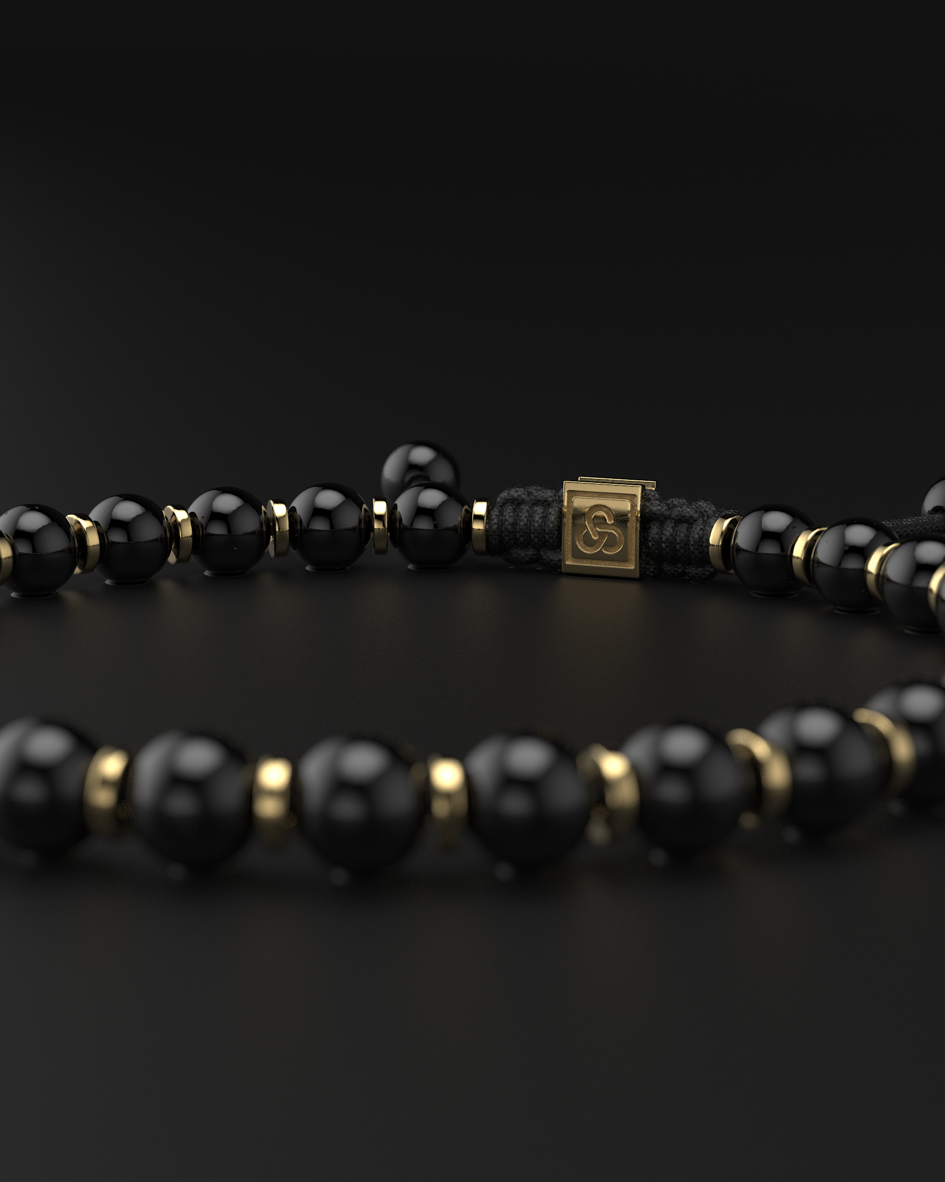 Bracelet Onyx 6 mm | Prière