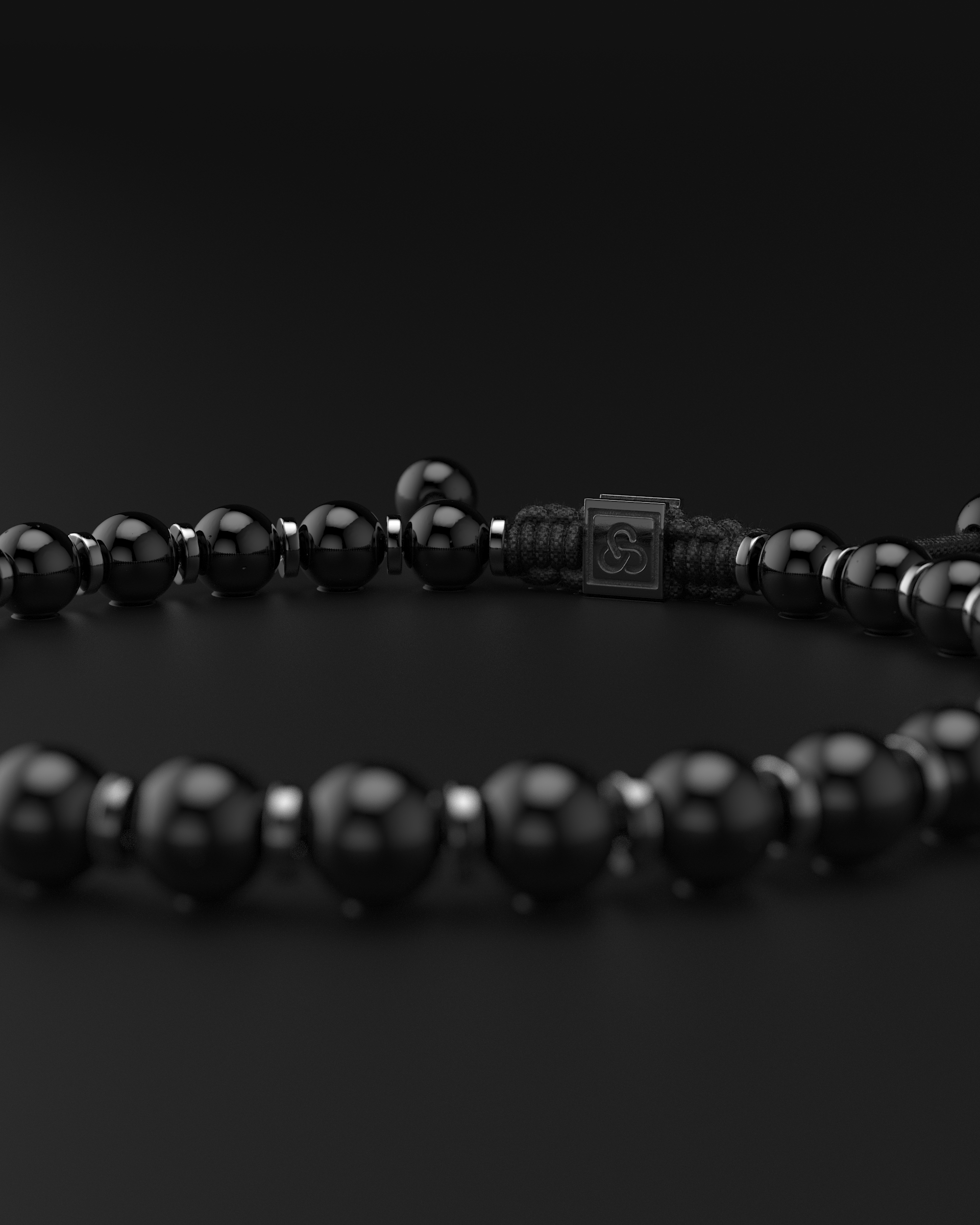 Bracelet Onyx 6 mm | Prière