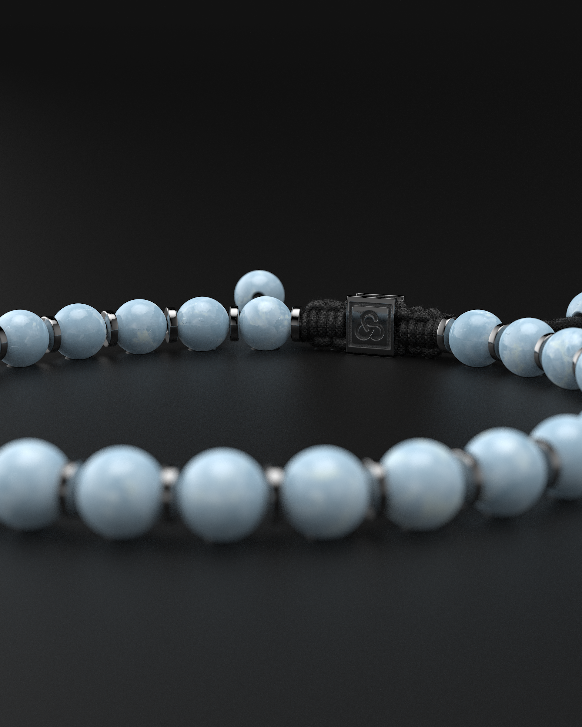 Aquamarine Bracelet 6mm | Prayer