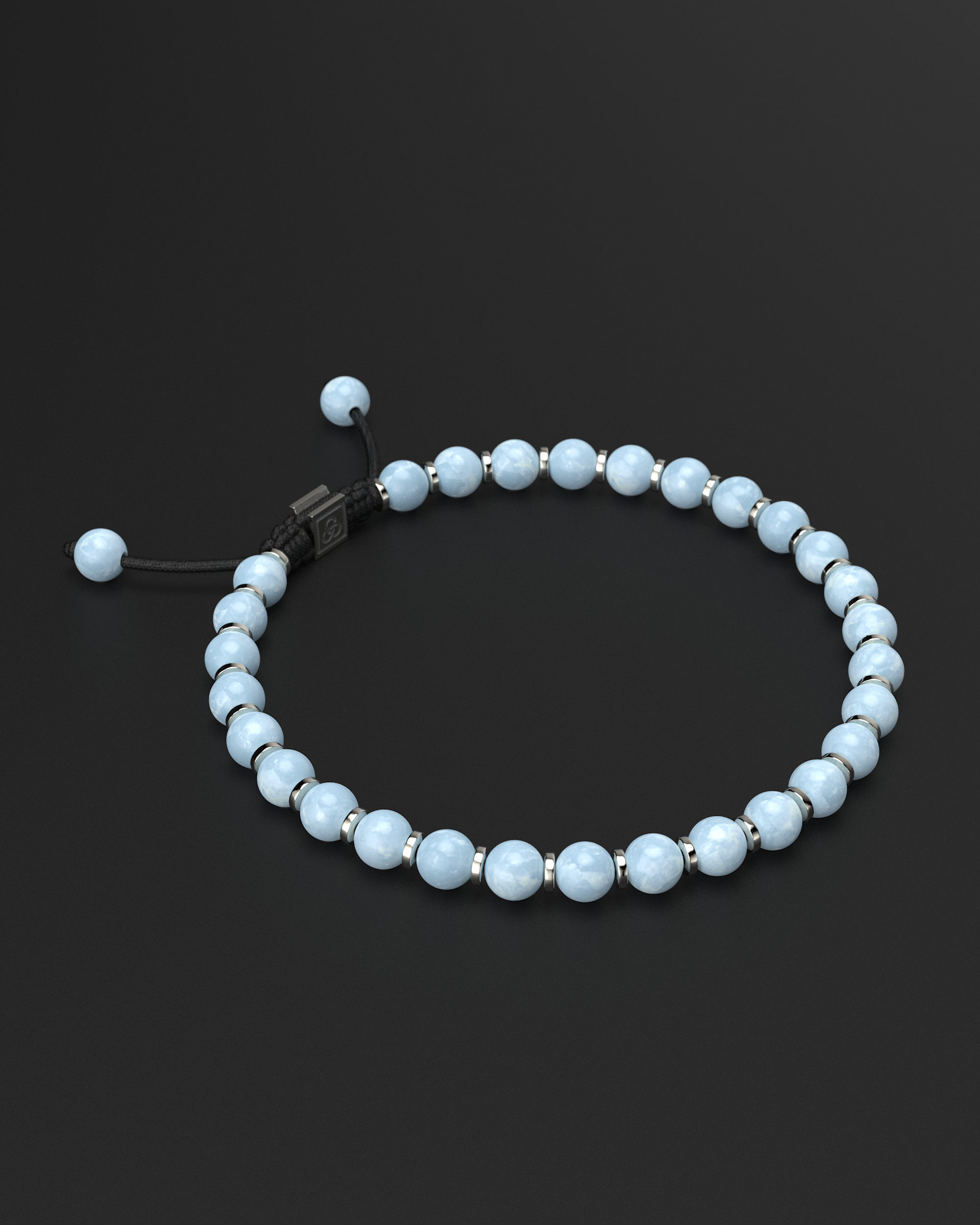 Aquamarine Bracelet 6mm | Prayer