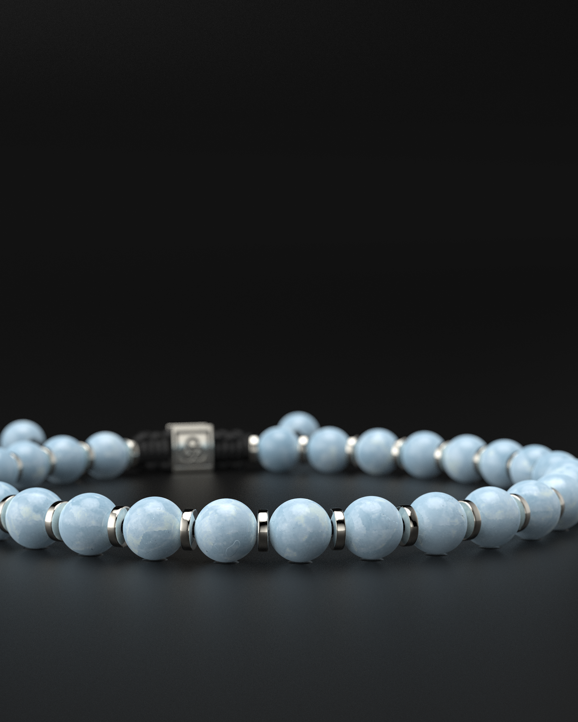 Aquamarine Bracelet 6mm | Prayer