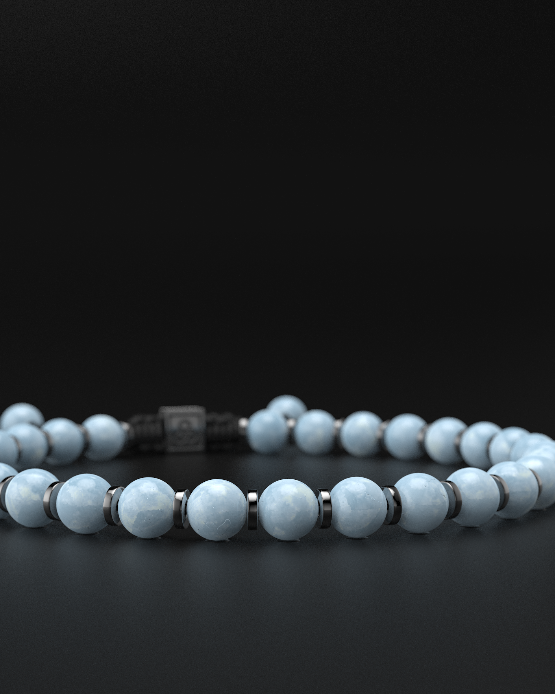 Bracelet en aigue-marine 6mm | Prière