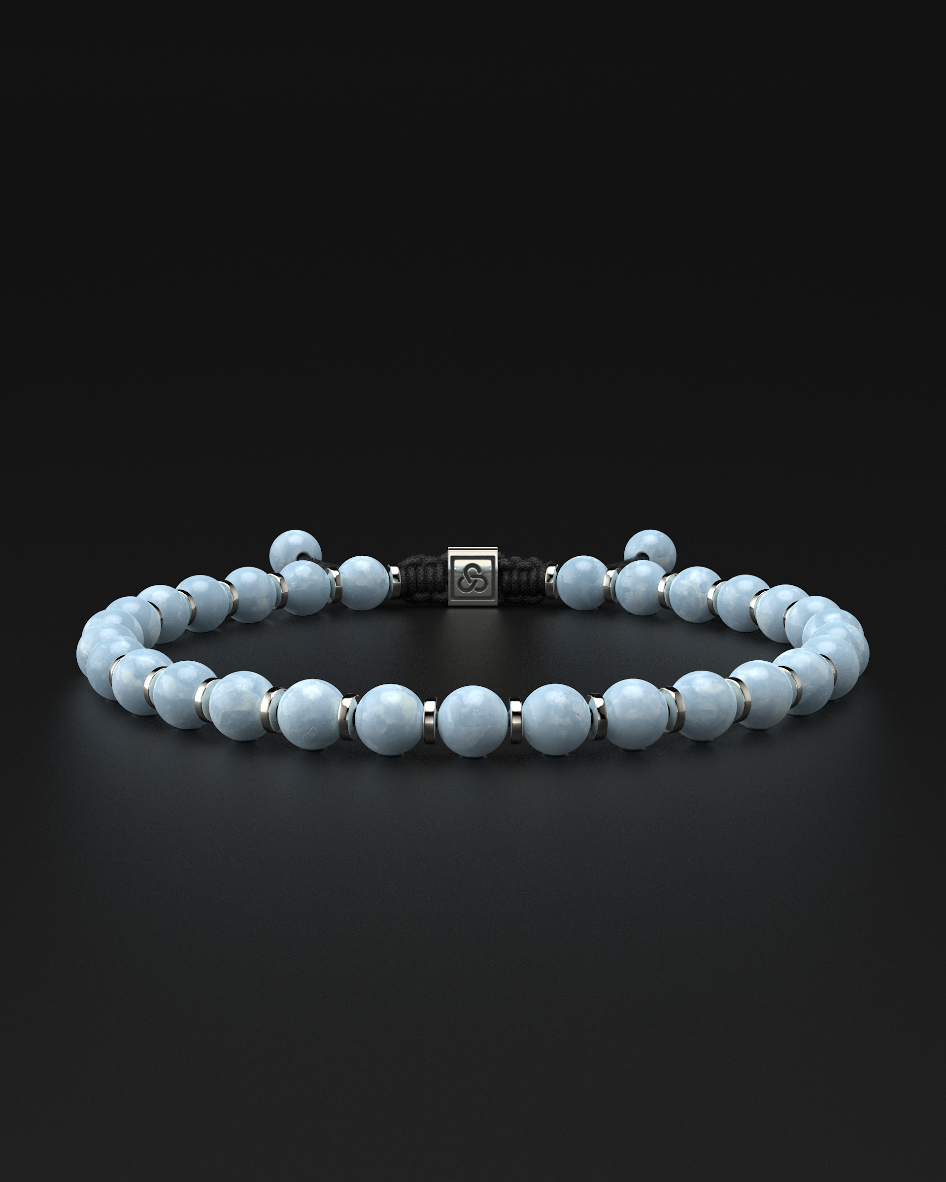 Bracelet en aigue-marine 6mm | Prière