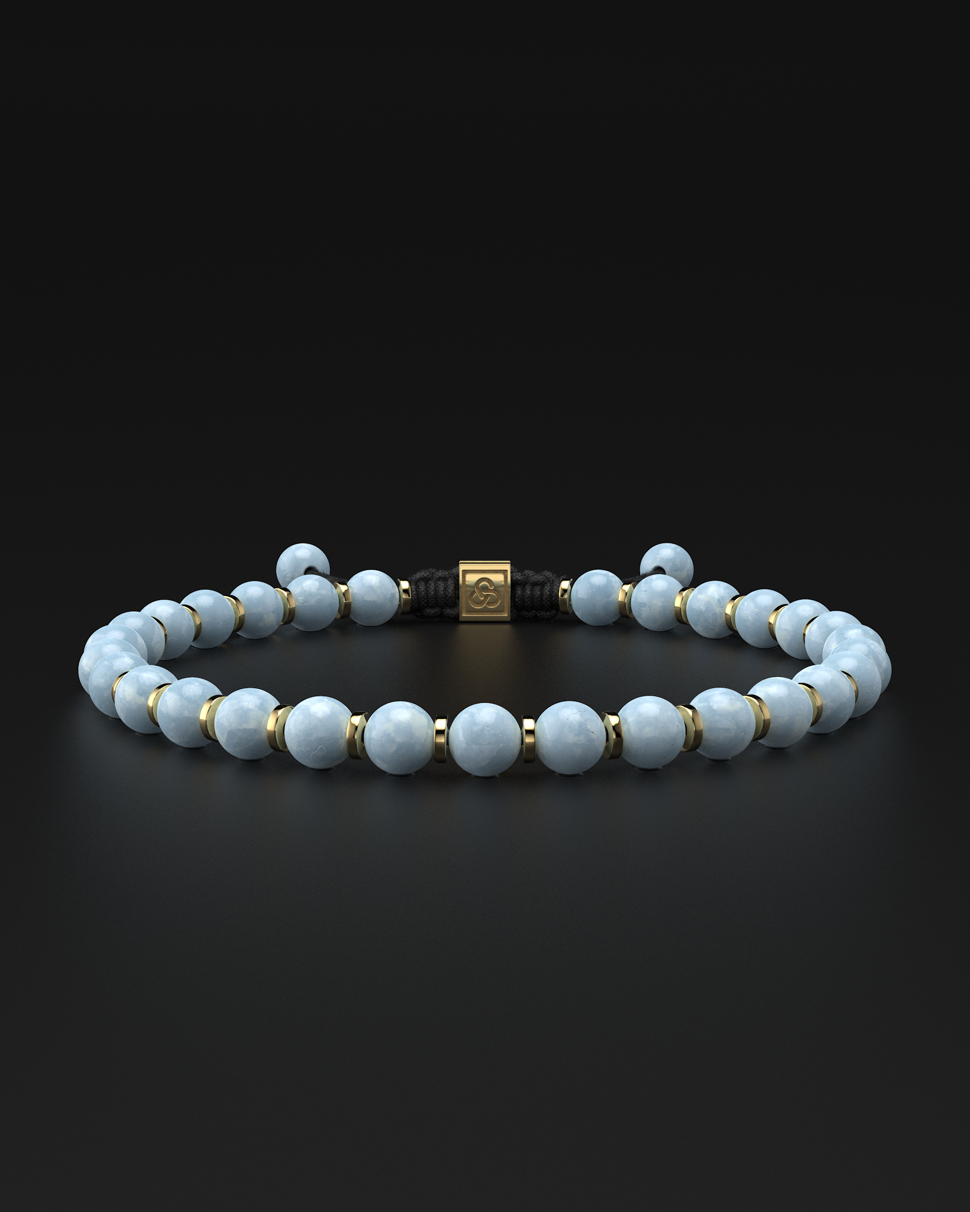 Aquamarine Bracelet 6mm | Prayer