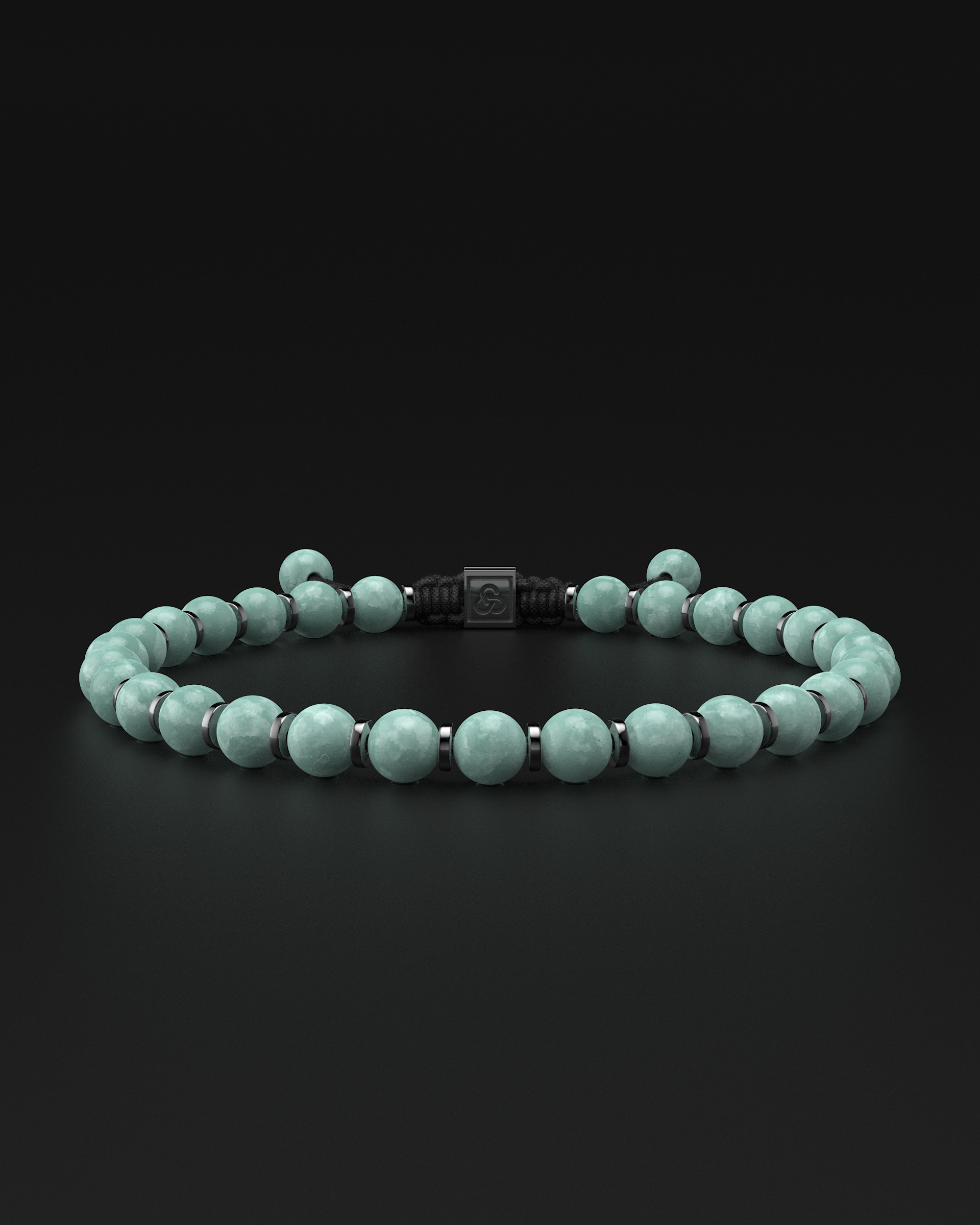 Bracelet en jade birman 6 mm | Prière