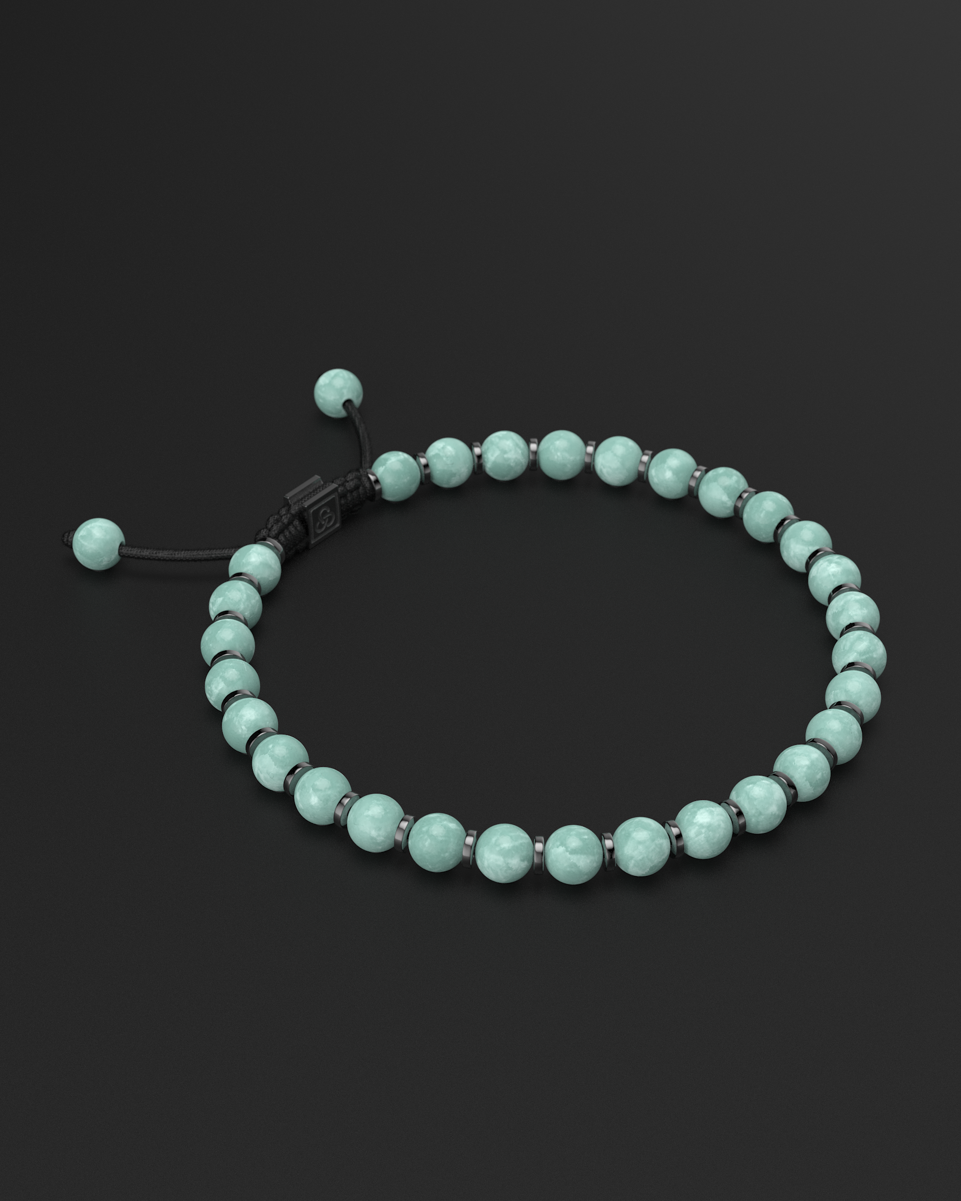 Bracelet en jade birman 6 mm | Prière