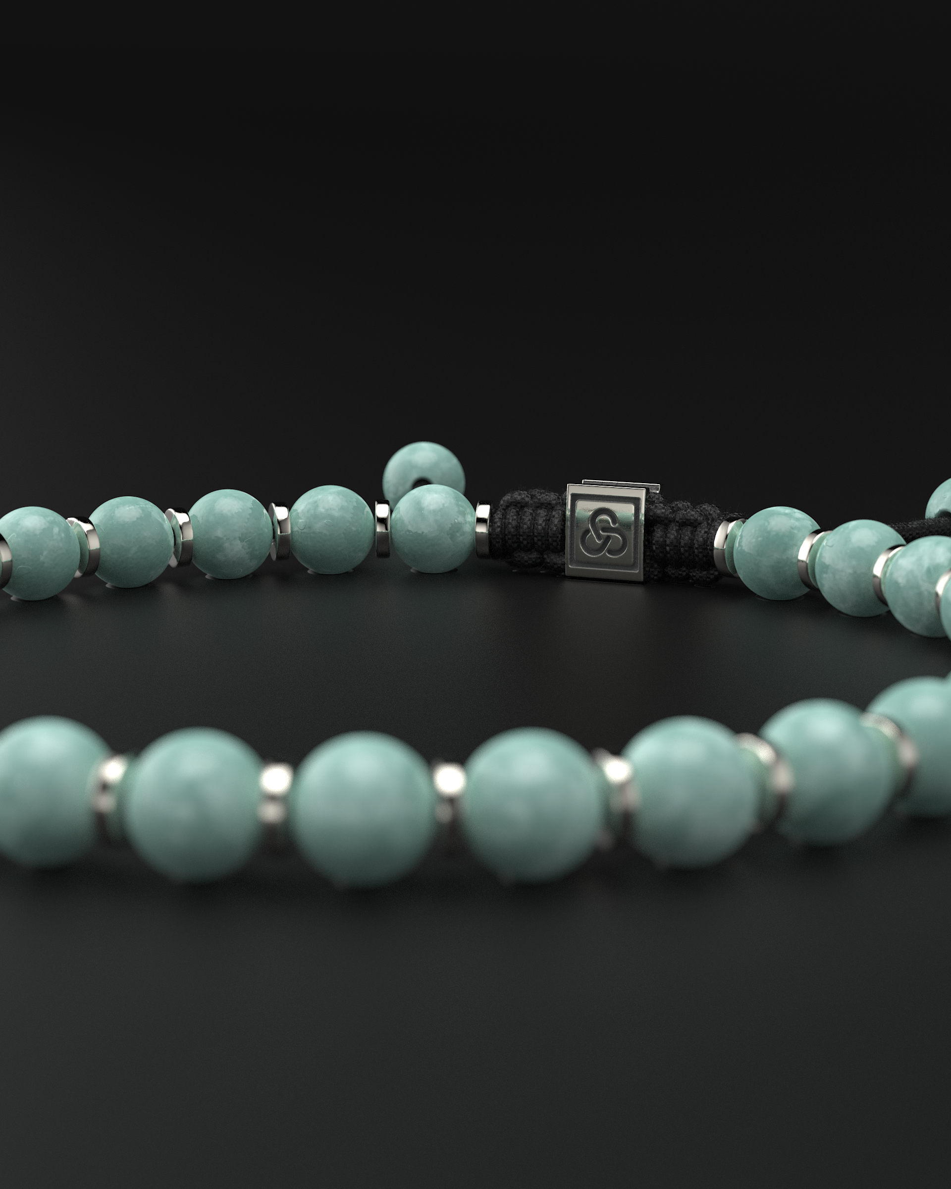 Bracelet en jade birman 6 mm | Prière