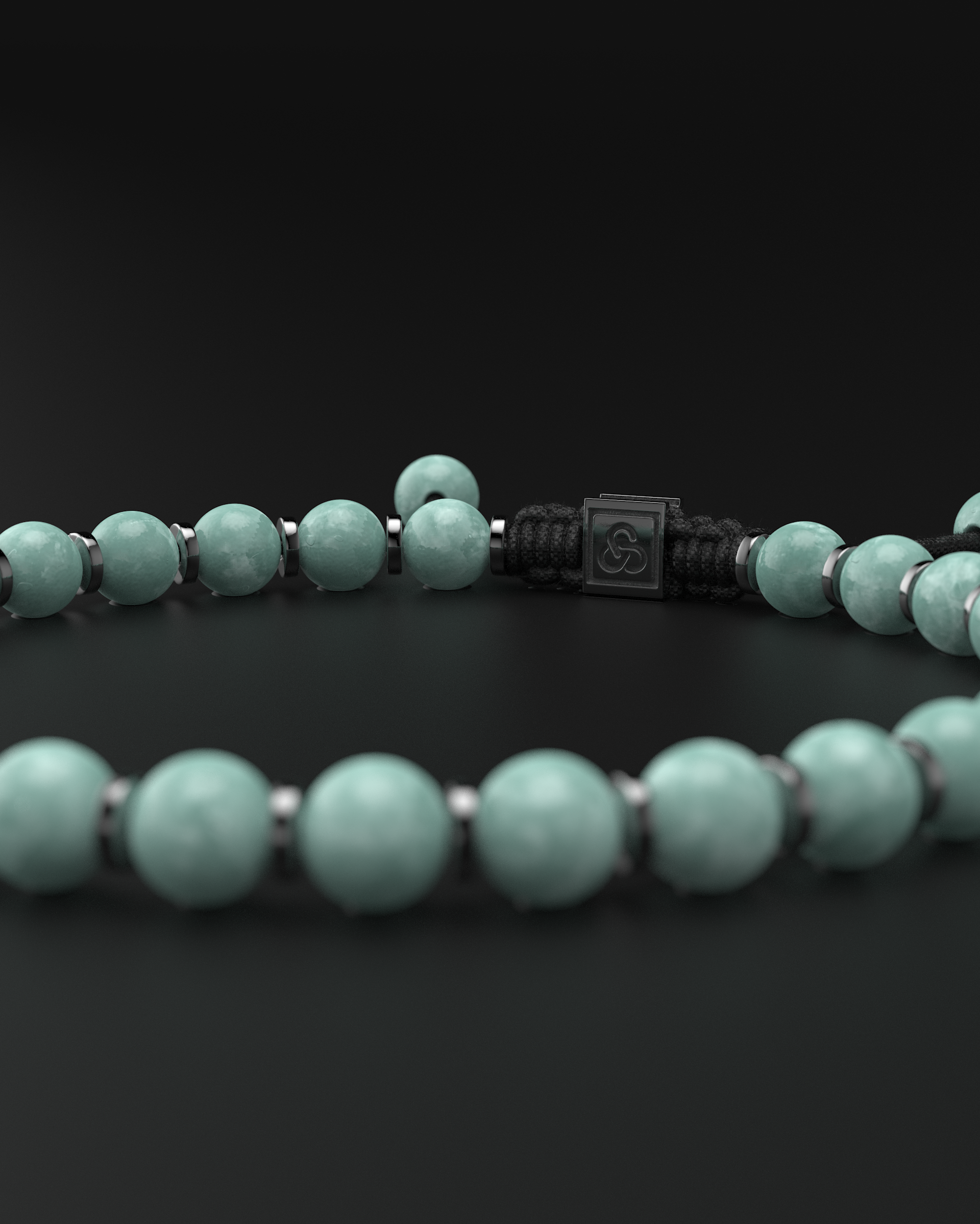 Bracelet en jade birman 6 mm | Prière