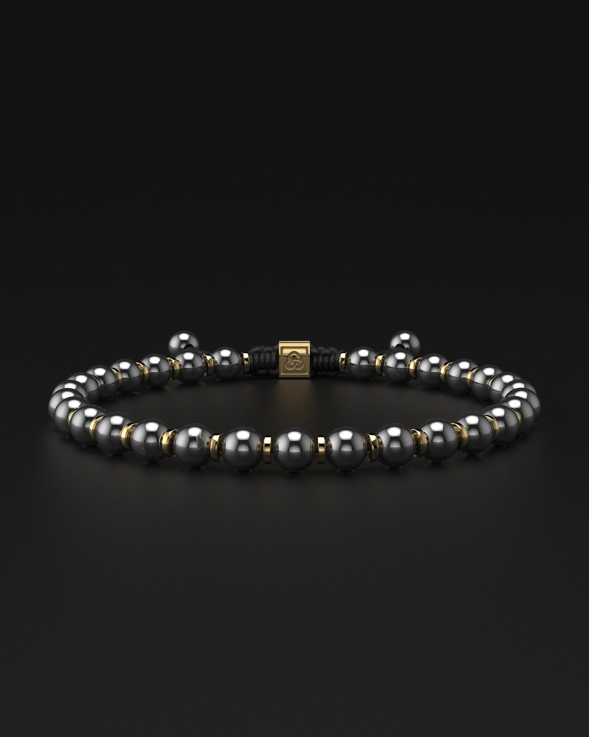 Bracciale in ematite 6mm | Preghiera