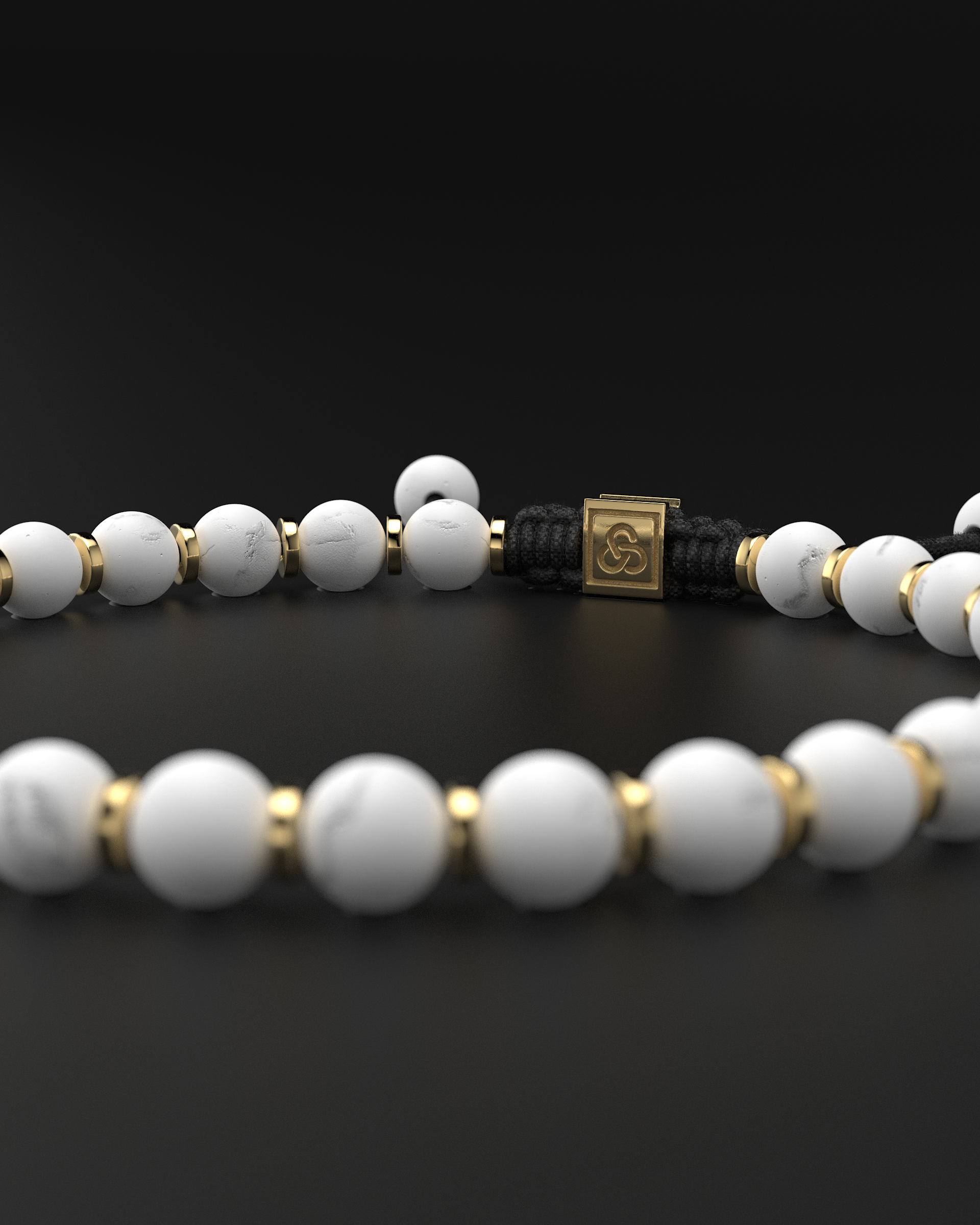 Howlite Bracelet 6mm | Prayer