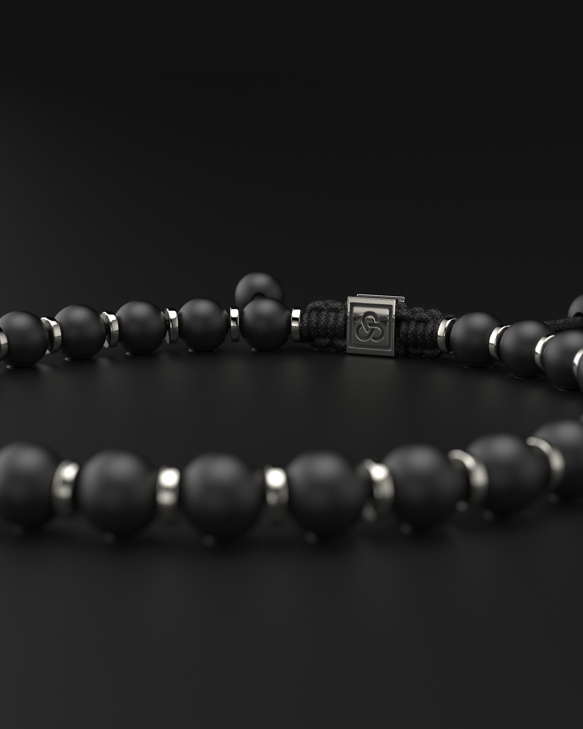 Bracelet en onyx mat 6 mm | Prière