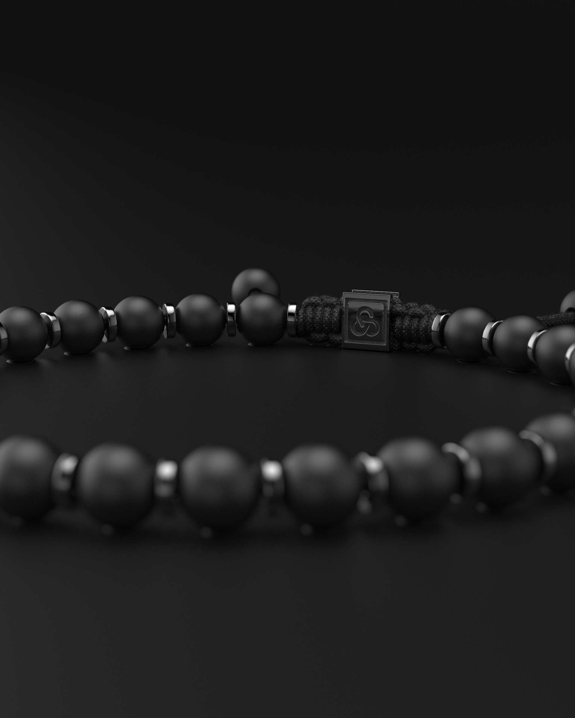 Bracelet en onyx mat 6 mm | Prière