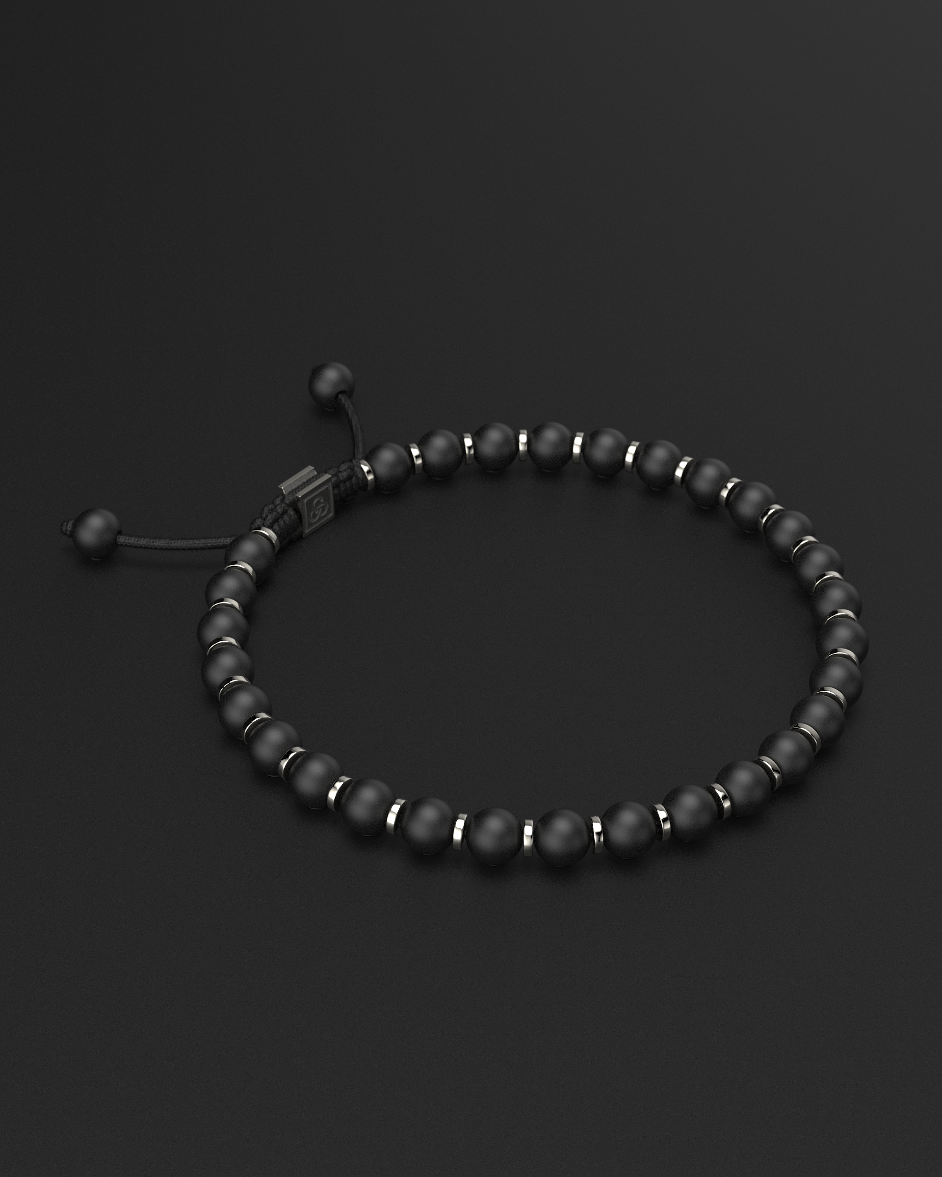 Bracelet en onyx mat 6 mm | Prière