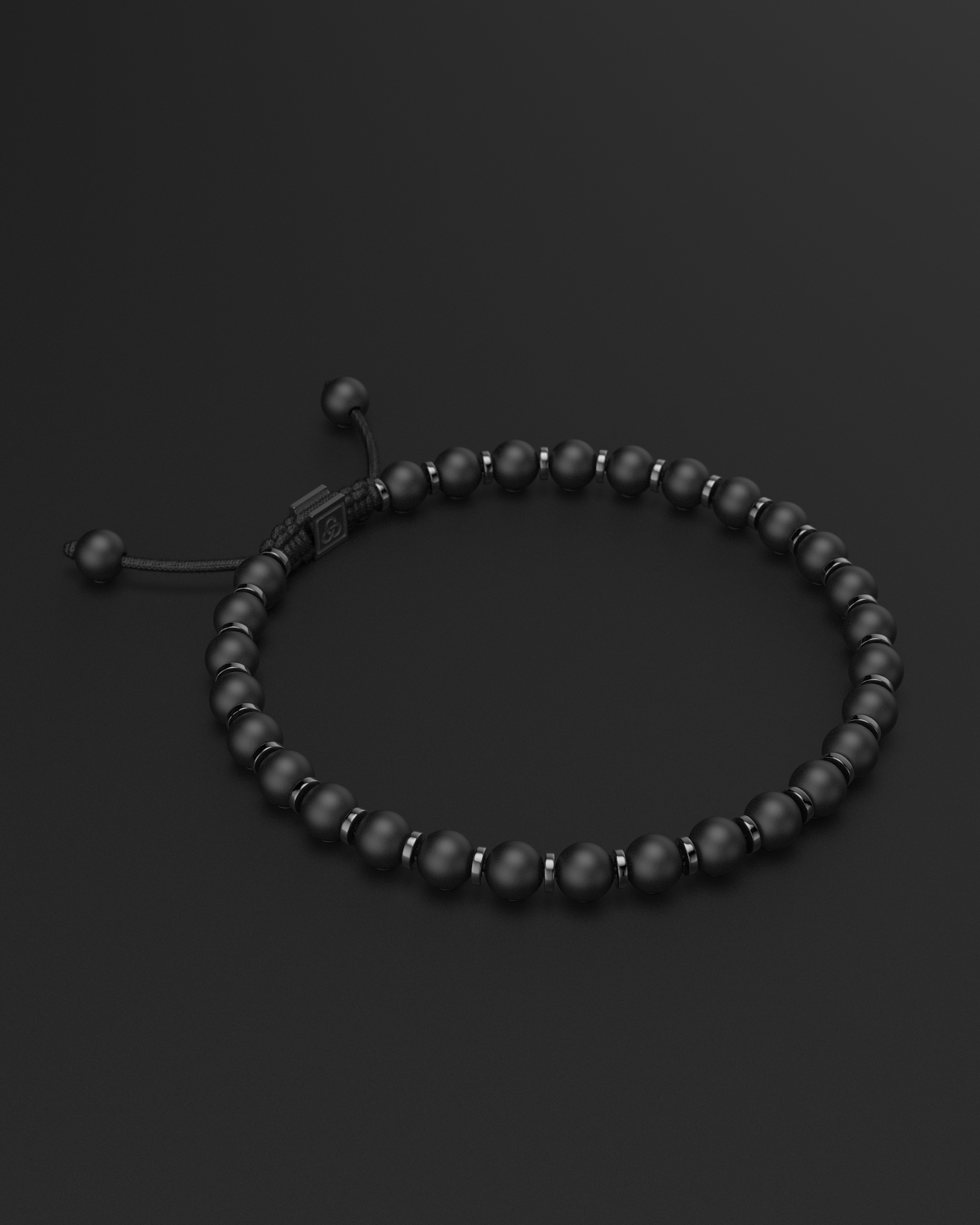 Bracelet en onyx mat 6 mm | Prière