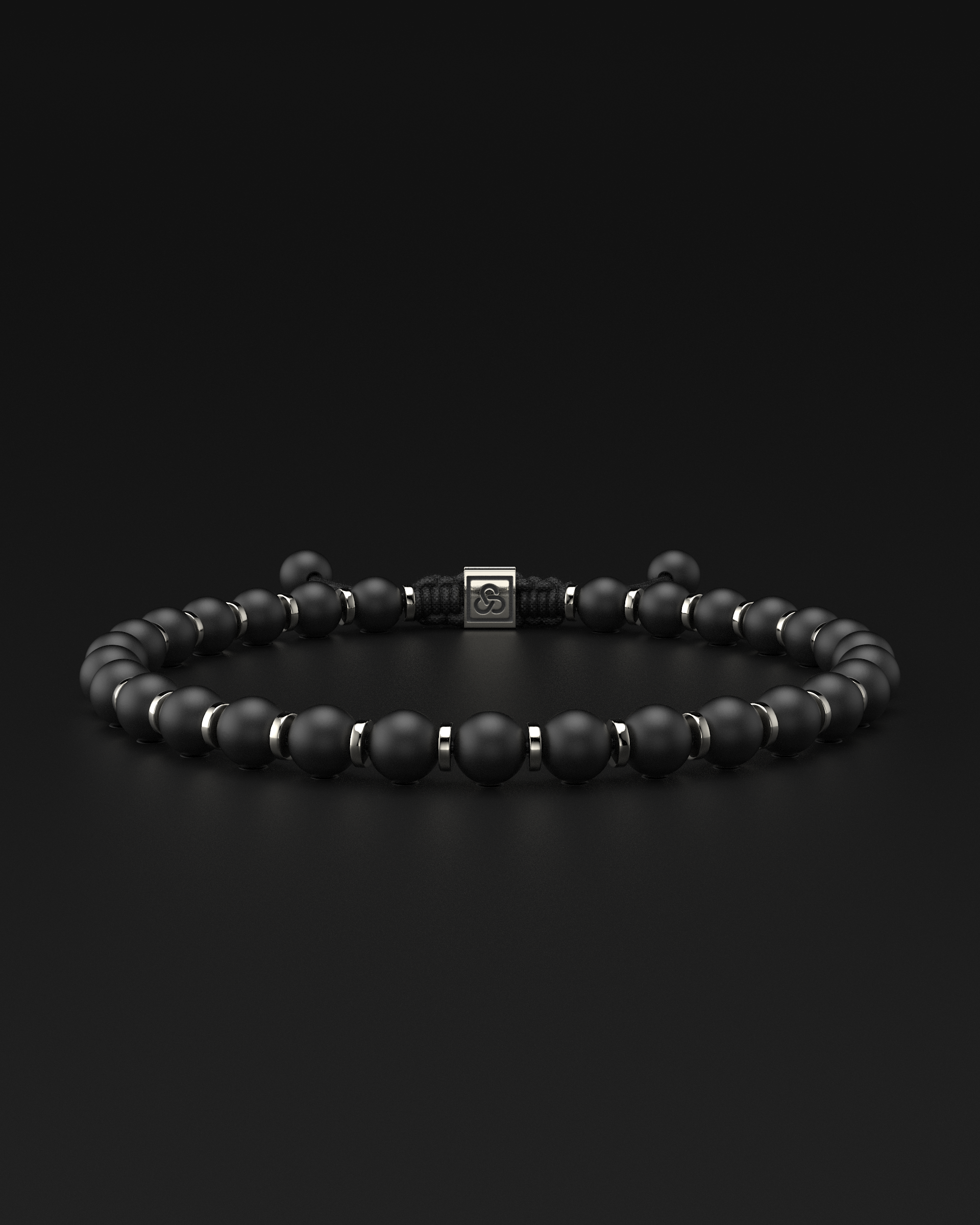 Bracelet en onyx mat 6 mm | Prière