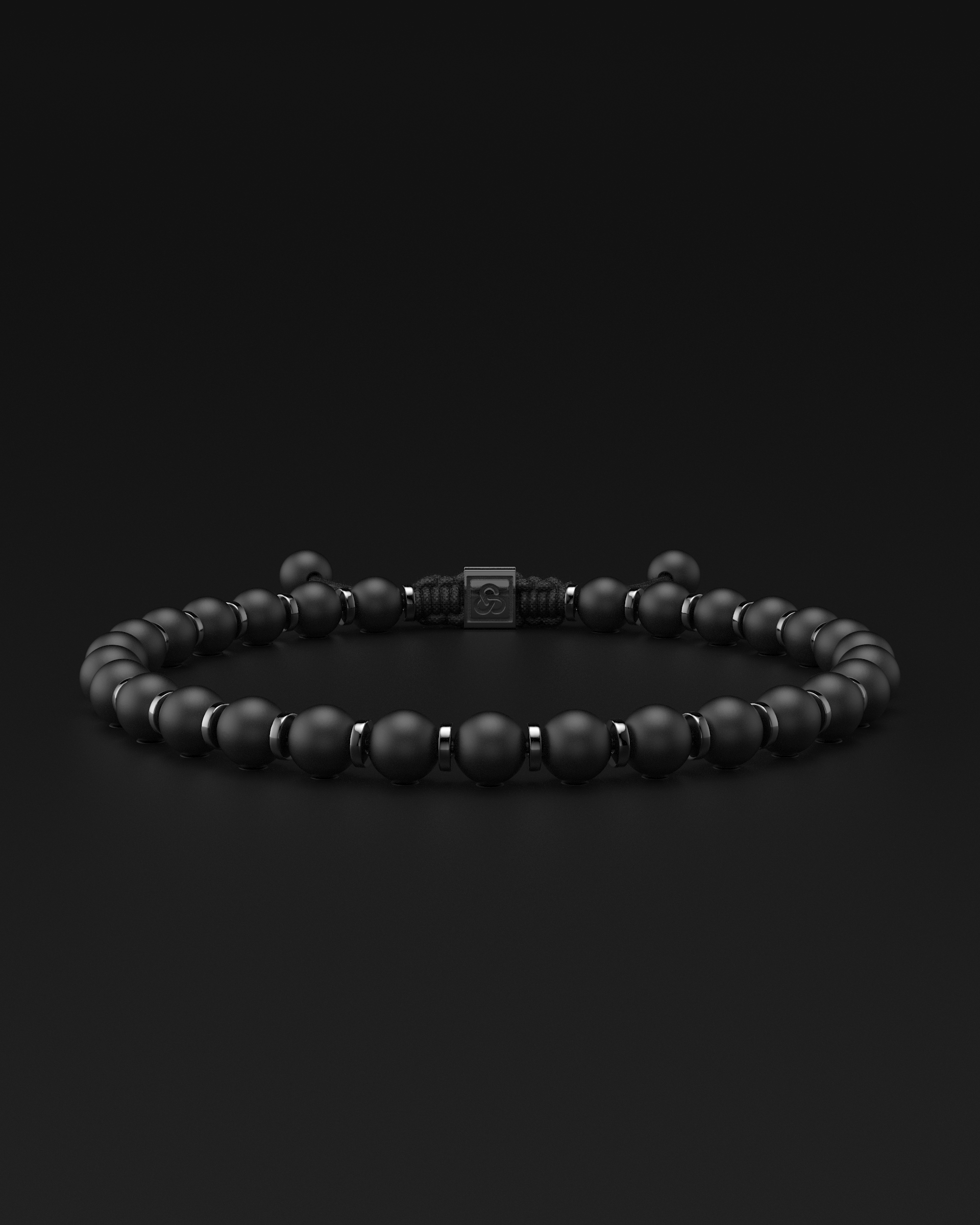 Bracelet en onyx mat 6 mm | Prière