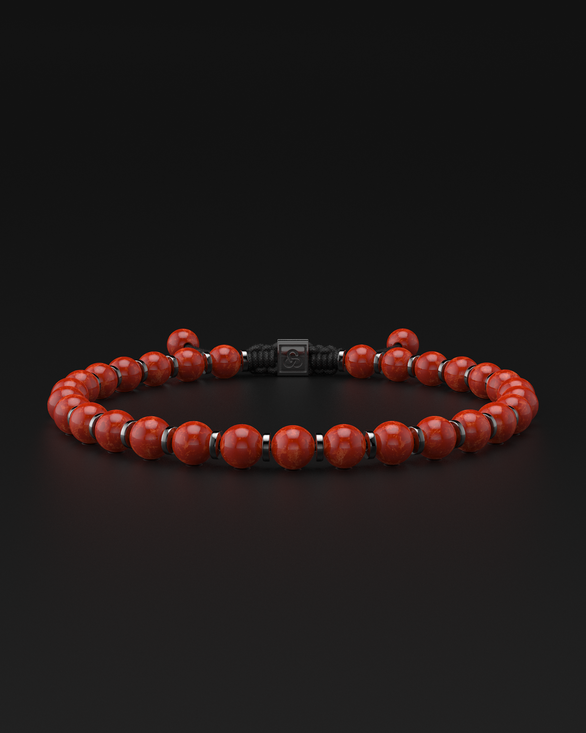 Red Jade Bracelet 6mm | Prayer