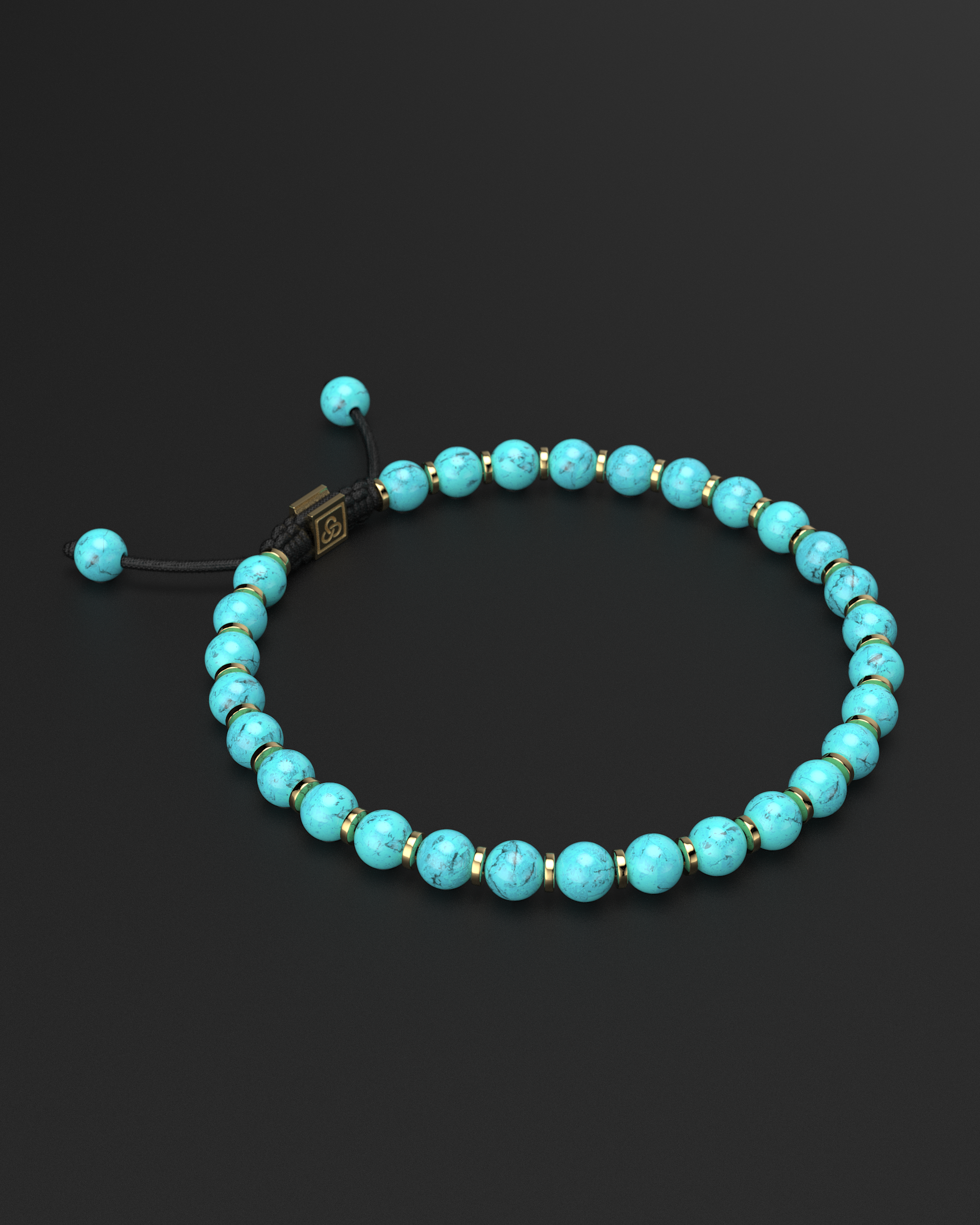 Turquoise Bracelet 6mm | Prayer