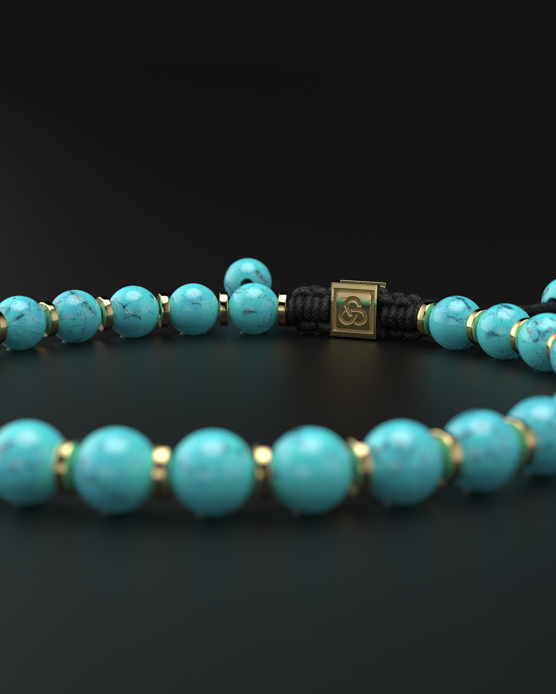 Turquoise Bracelet 6mm | Prayer