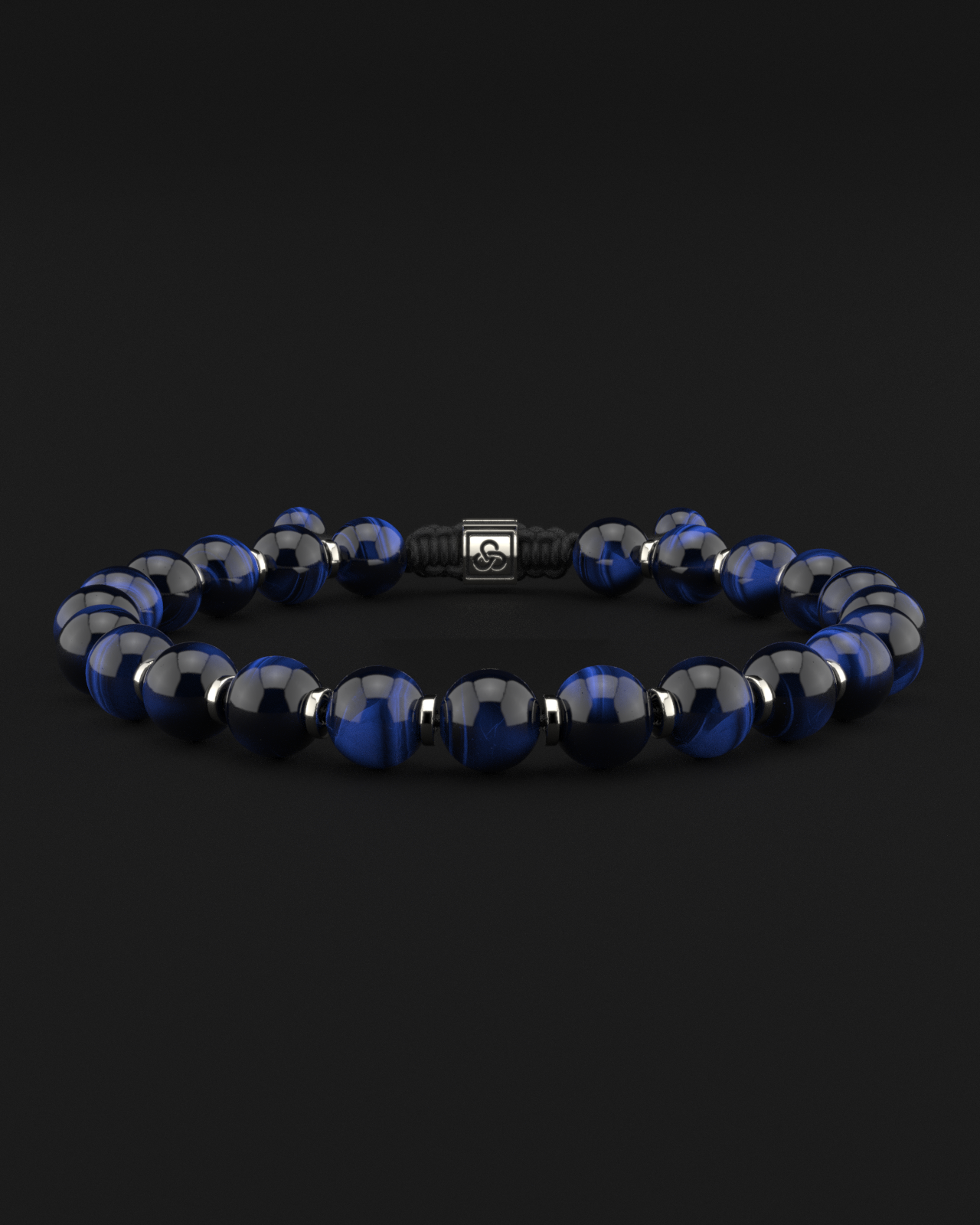 Blue Tiger Eye Bracelet 8mm | Prayer