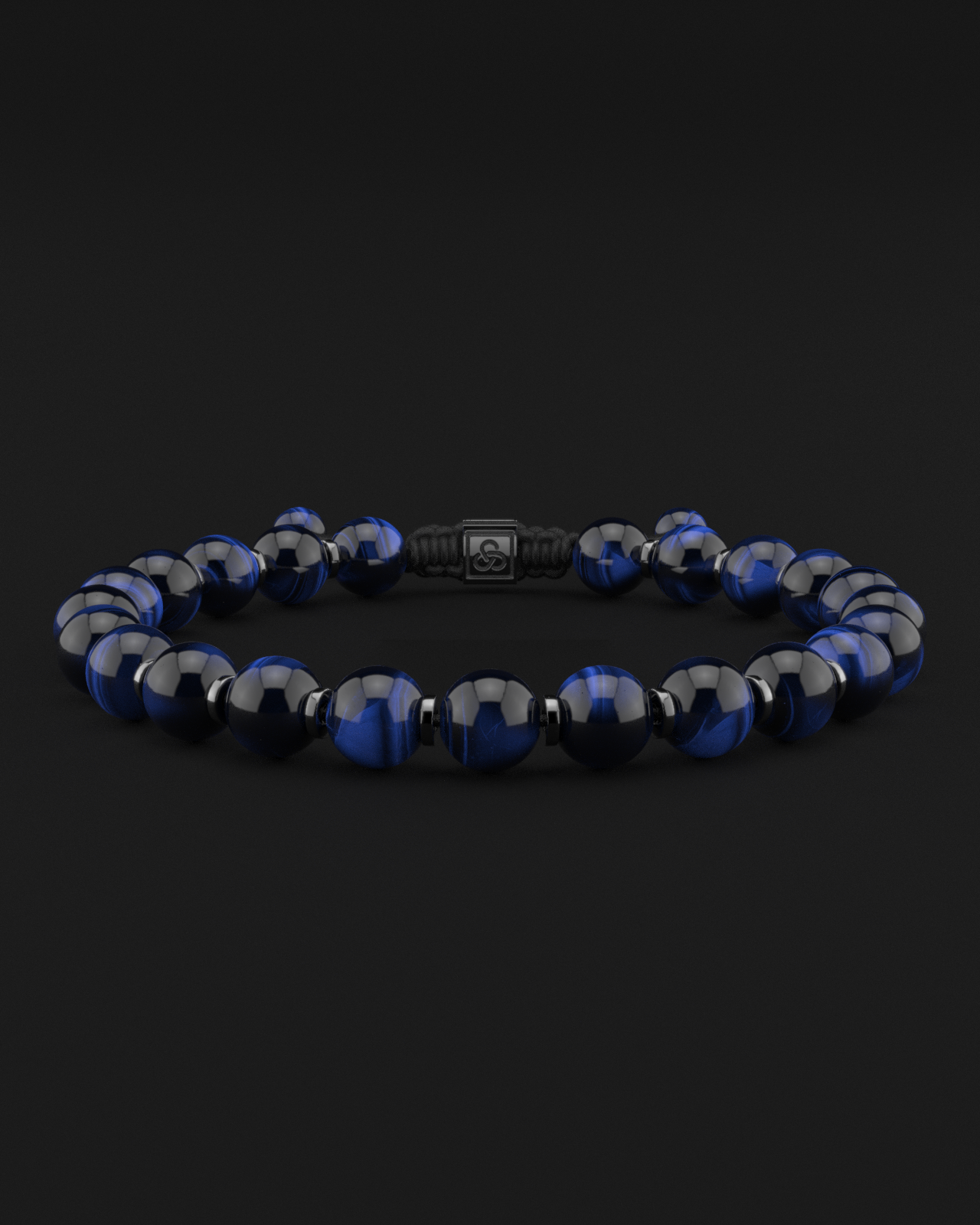 Blue Tiger Eye Bracelet 8mm | Prayer