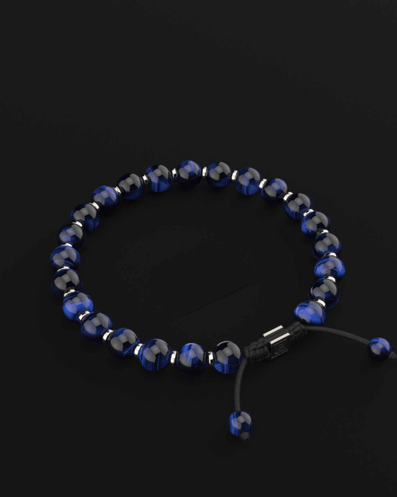 Blue Tiger Eye Bracelet 8mm | Prayer