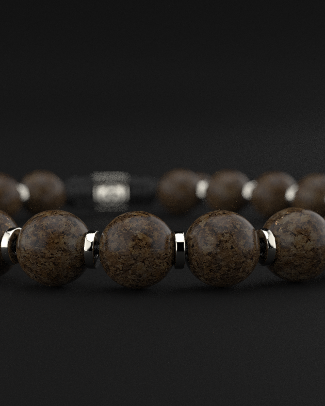 Bronzite Bracelet 8mm | Prayer