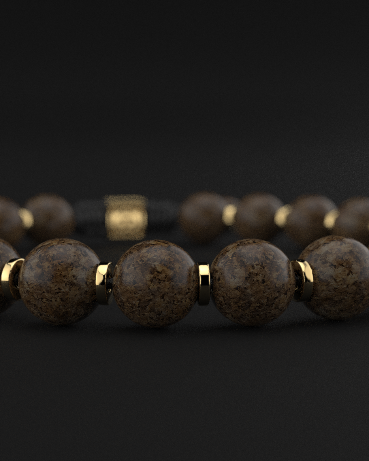 Bronzite Bracelet 8mm | Prayer