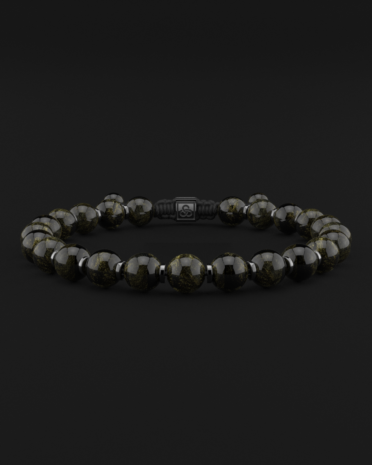 Obsidian Bracelet 8mm | Prayer