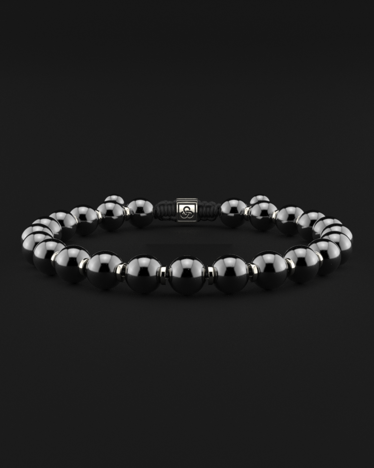 Bracciale in ematite 8 mm | Preghiera