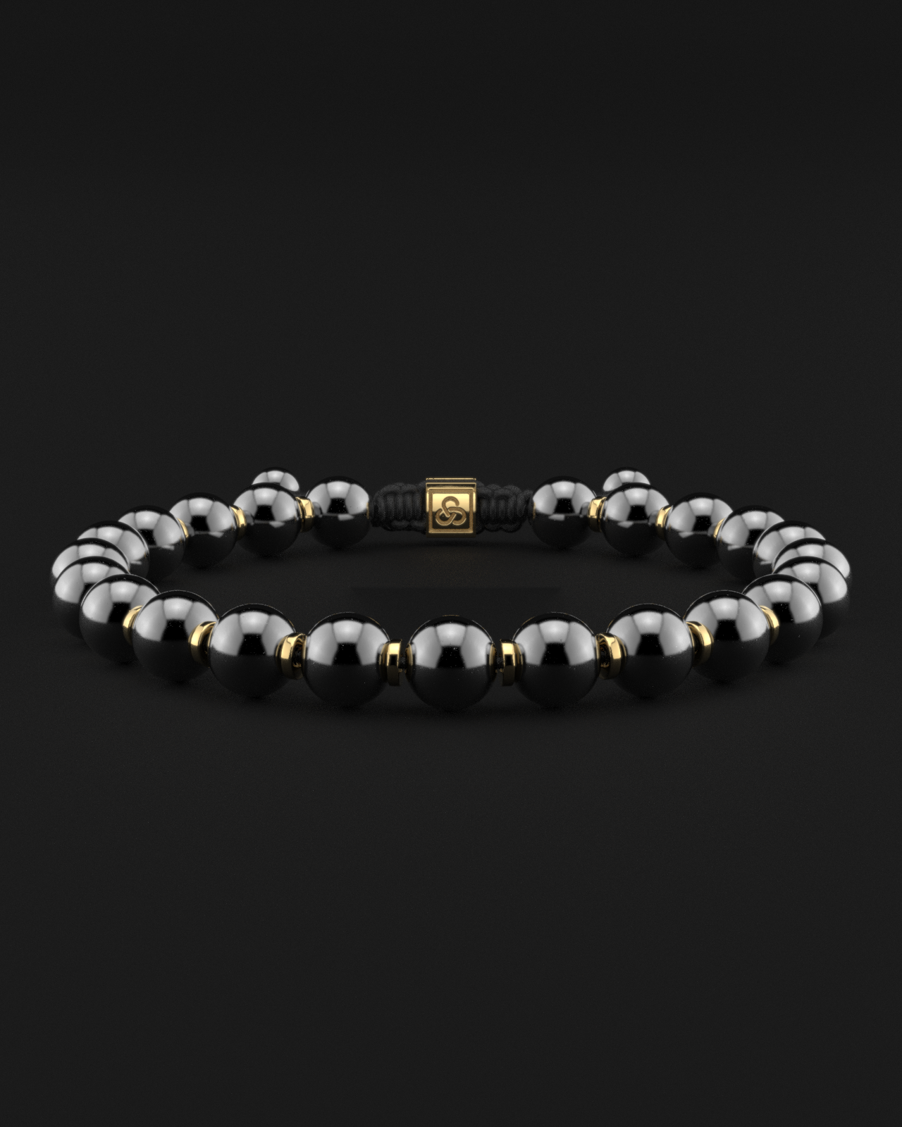 Bracciale in ematite 8 mm | Preghiera