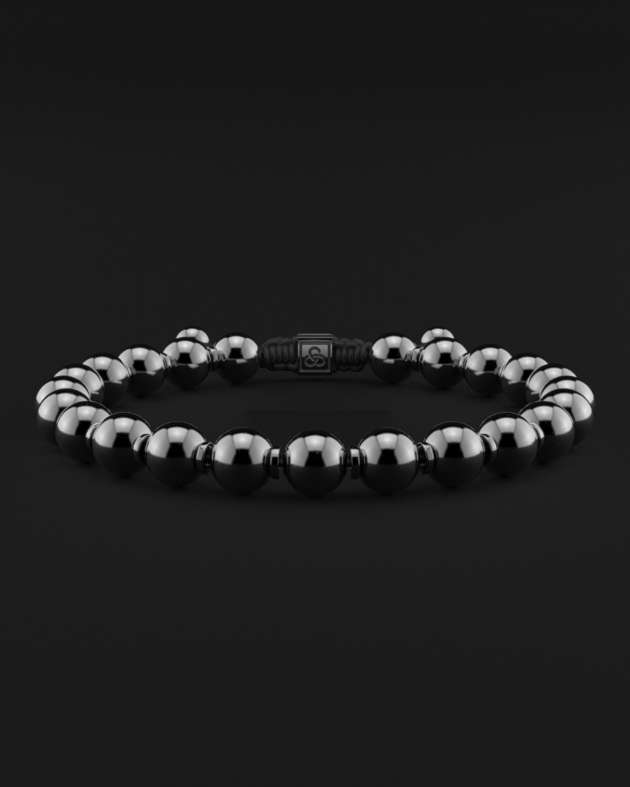 Bracciale in ematite 8 mm | Preghiera