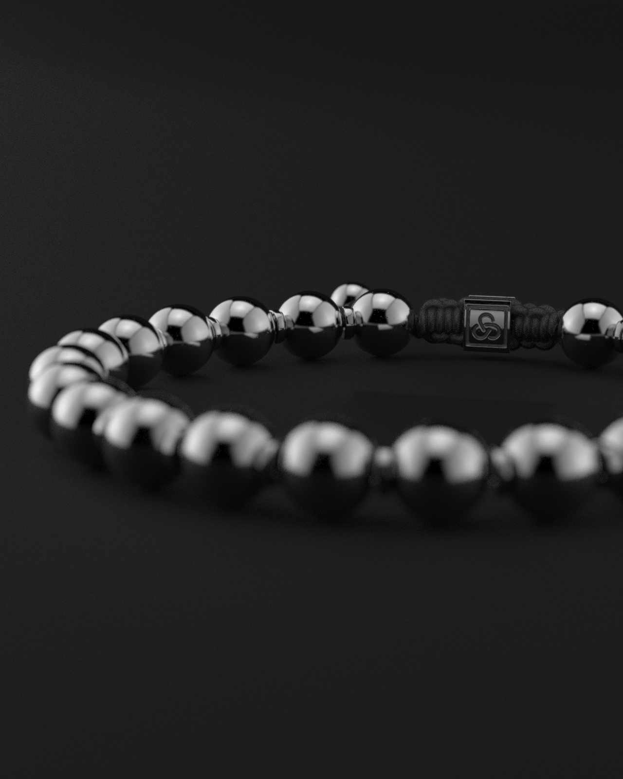 Bracciale in ematite 8 mm | Preghiera