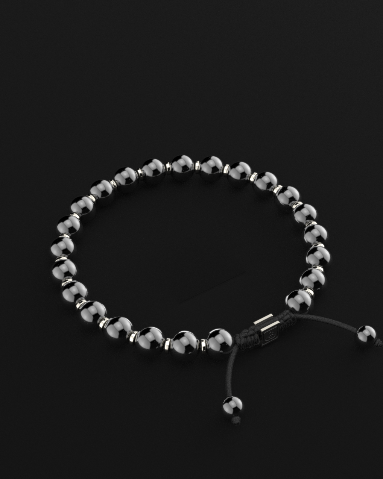 Bracciale in ematite 8 mm | Preghiera