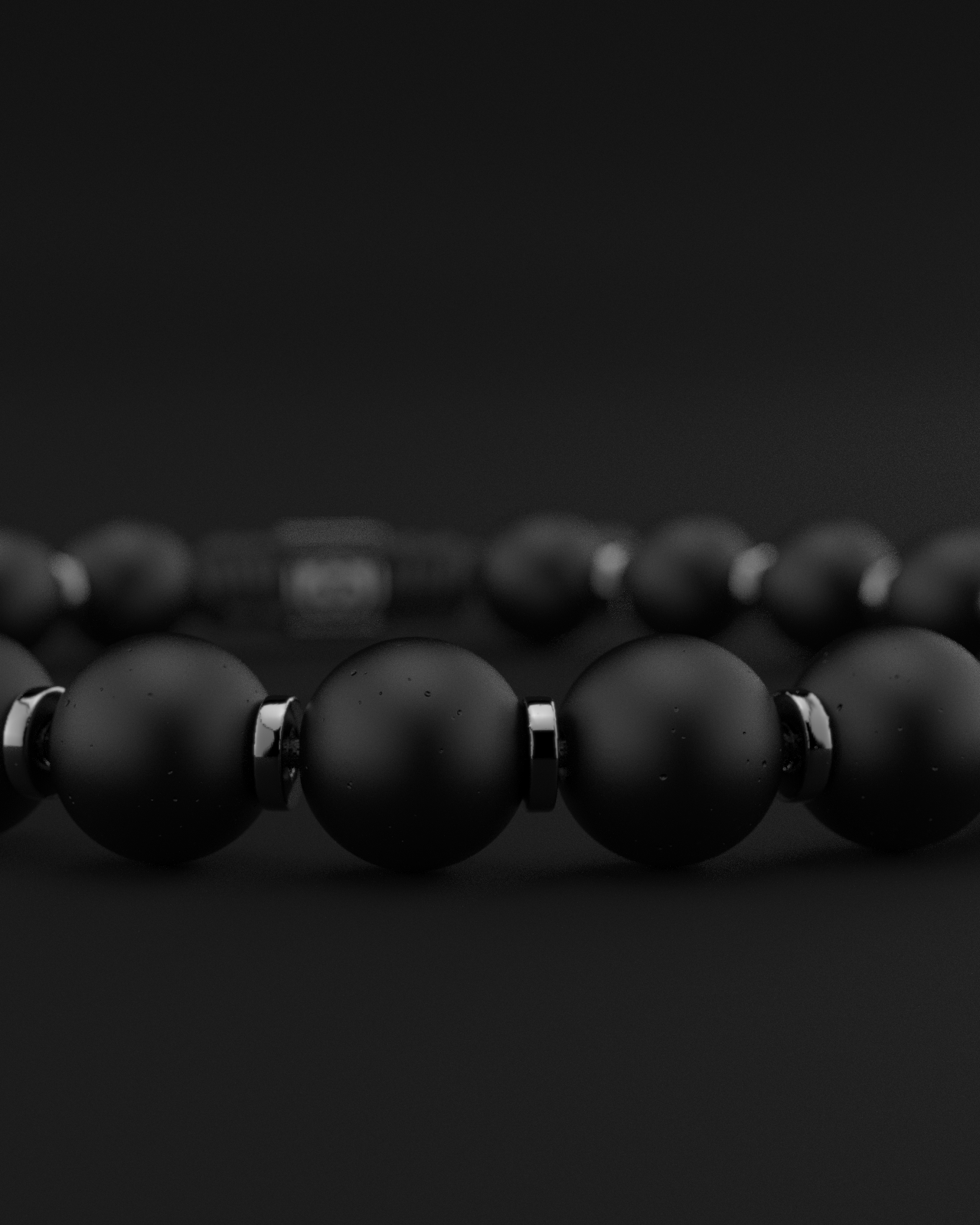 Onyx Matte Bracelet 8mm | Prayer