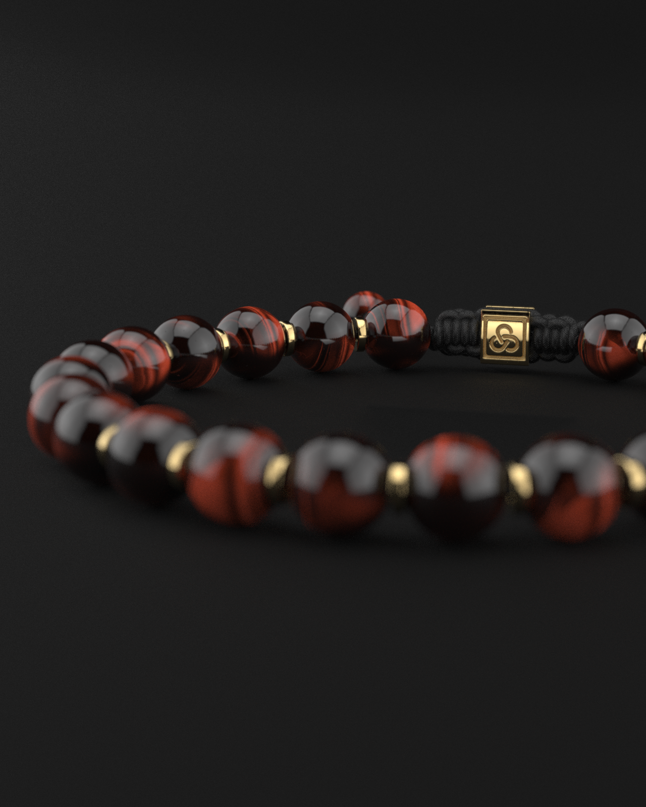 Red Tiger Eye Bracelet 8mm | Prayer