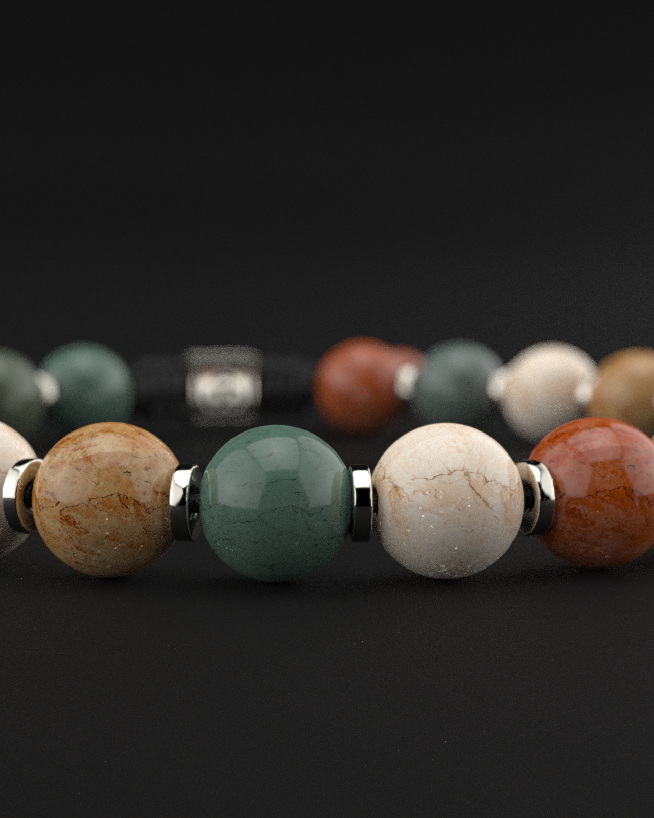 Ocean Agate Bracelet 8mm | Prayer