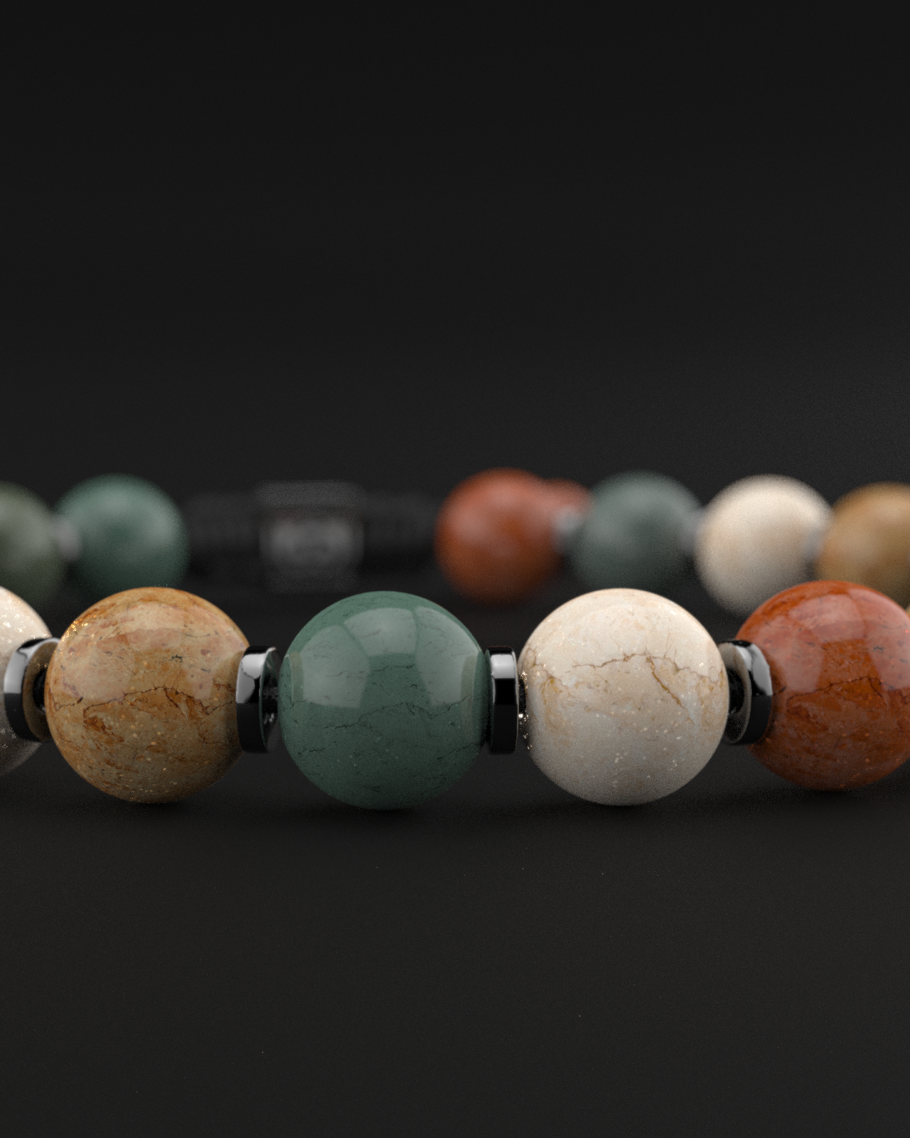 Ocean Agate Bracelet 8mm | Prayer