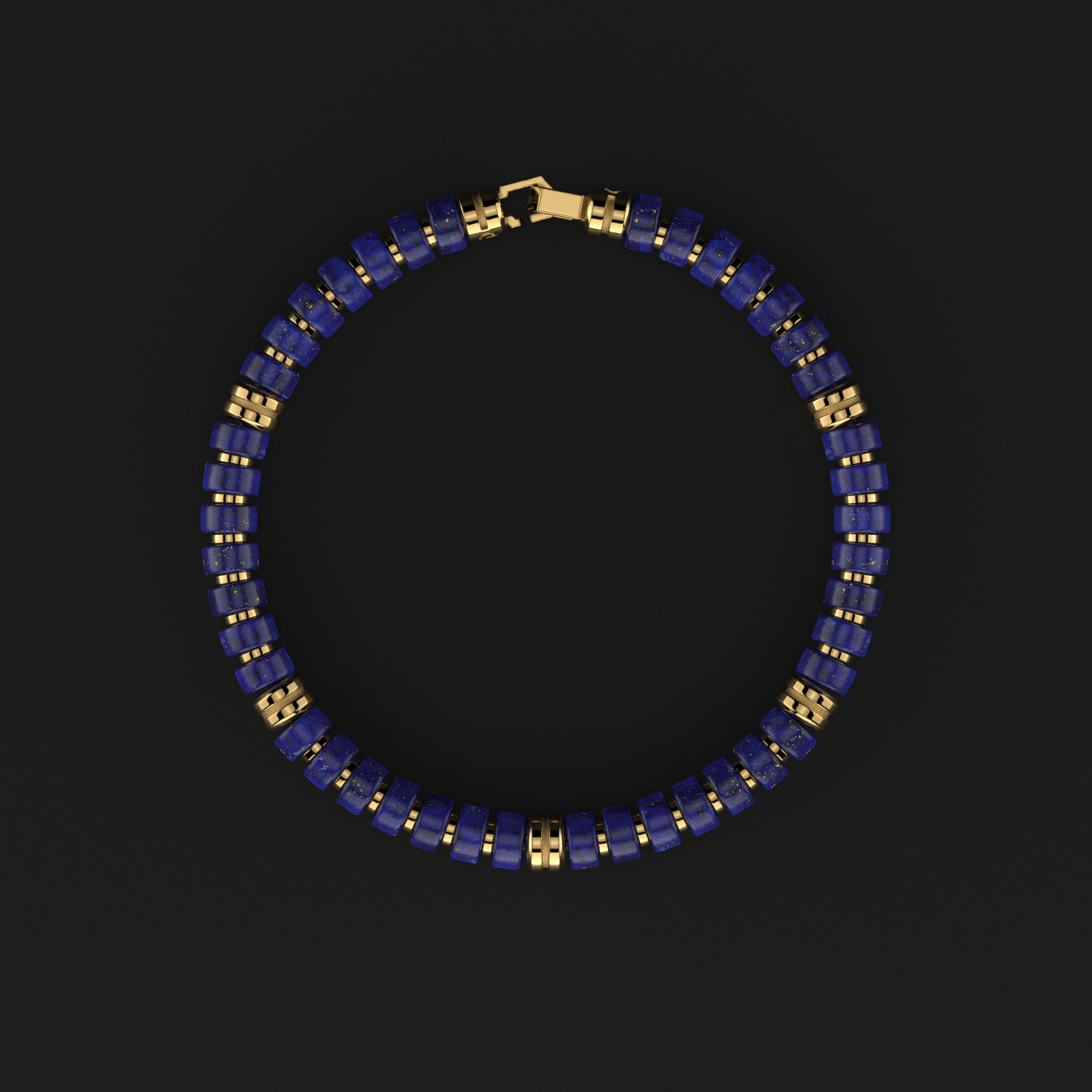 Lapis Lazuli Bracelet 6mm | Premium Spacer
