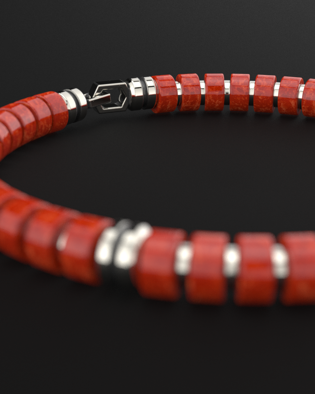 Red Jade Bracelet 6mm | Premium Spacer