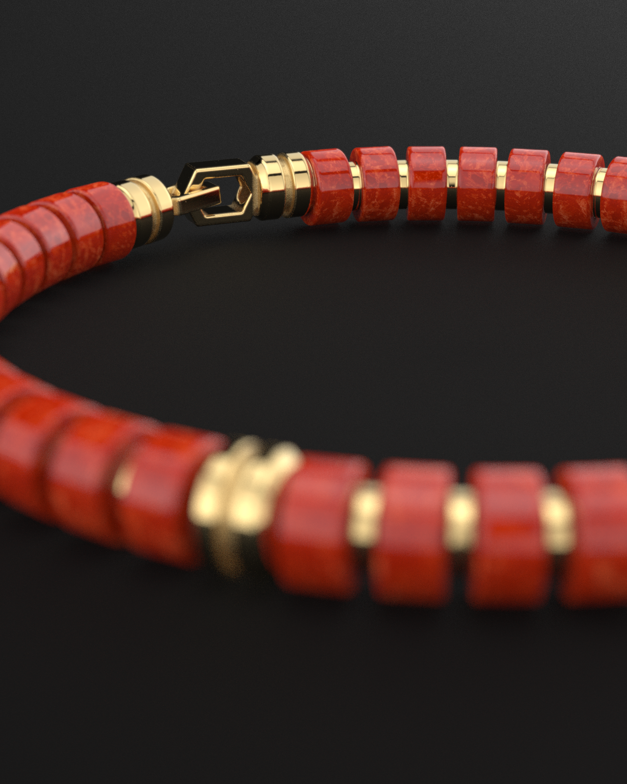 Red Jade Bracelet 6mm | Premium Spacer