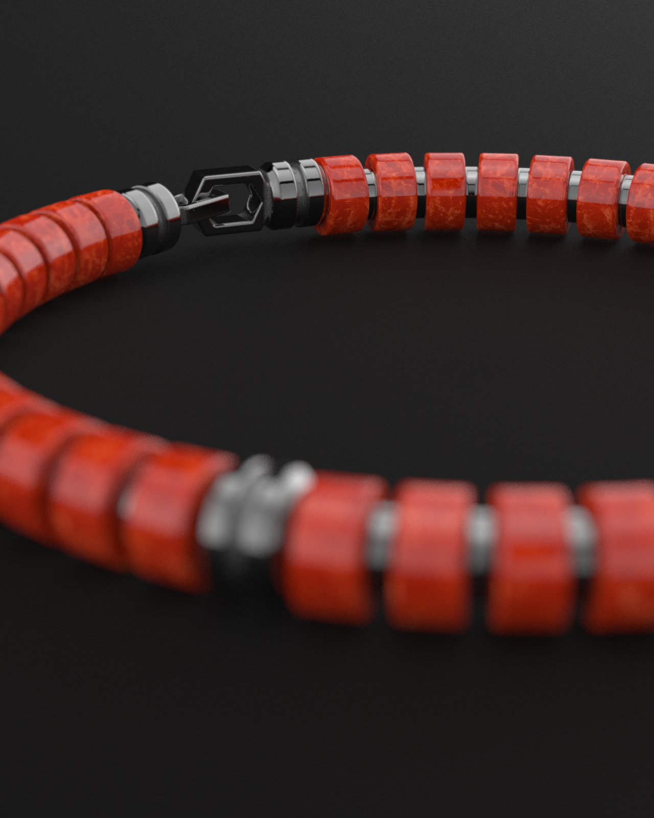 Red Jade Bracelet 6mm | Premium Spacer