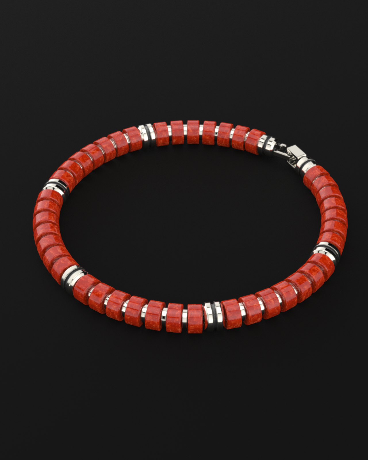 Red Jade Bracelet 6mm | Premium Spacer