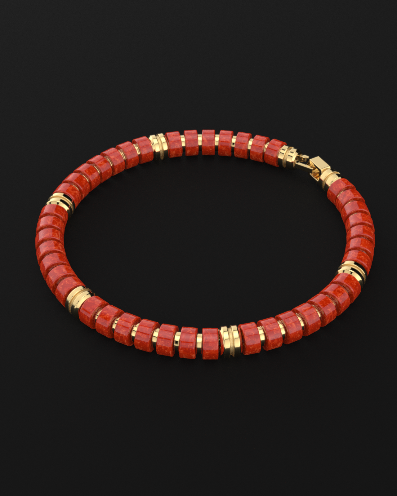 Red Jade Bracelet 6mm | Premium Spacer