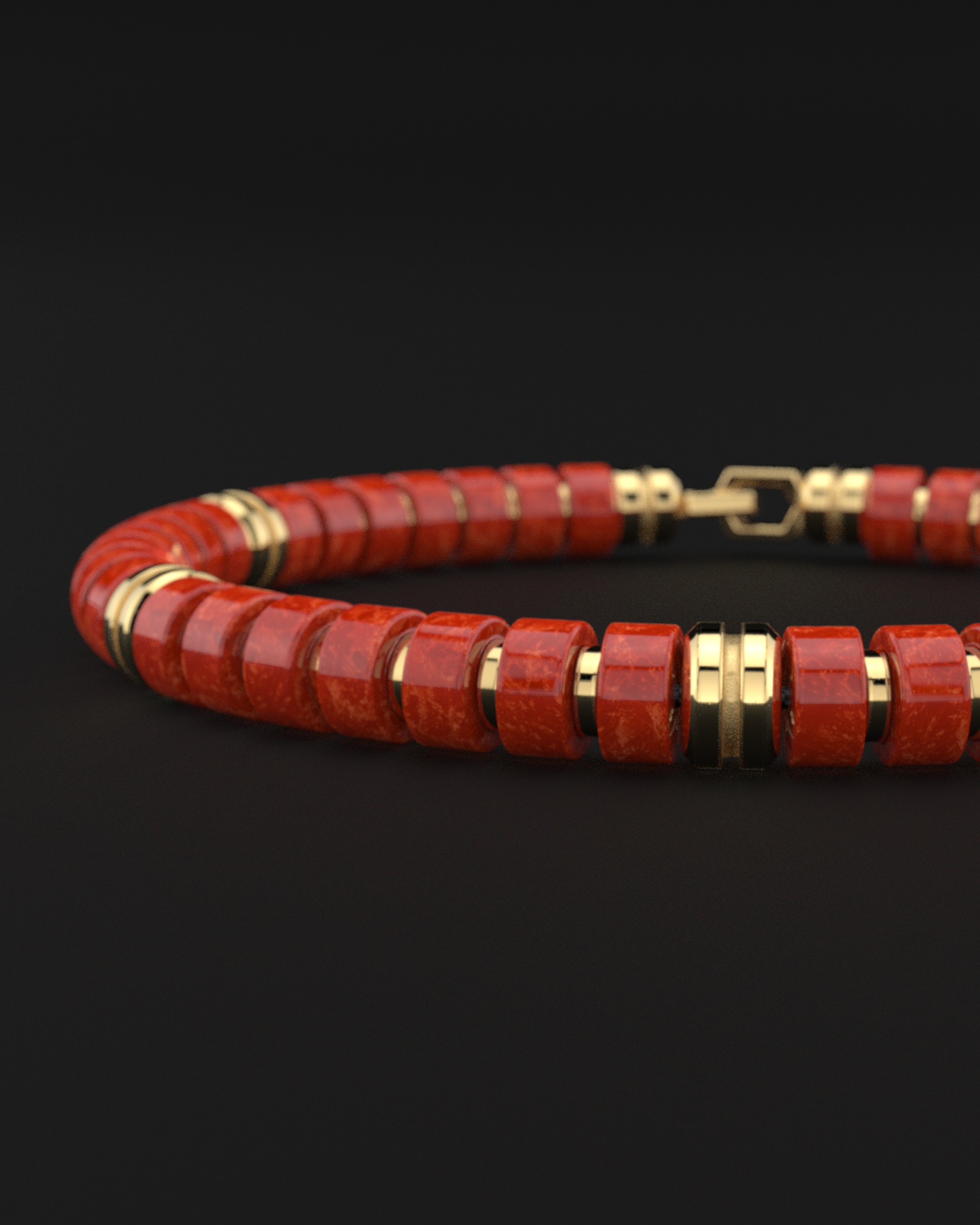 Red Jade Bracelet 6mm | Premium Spacer