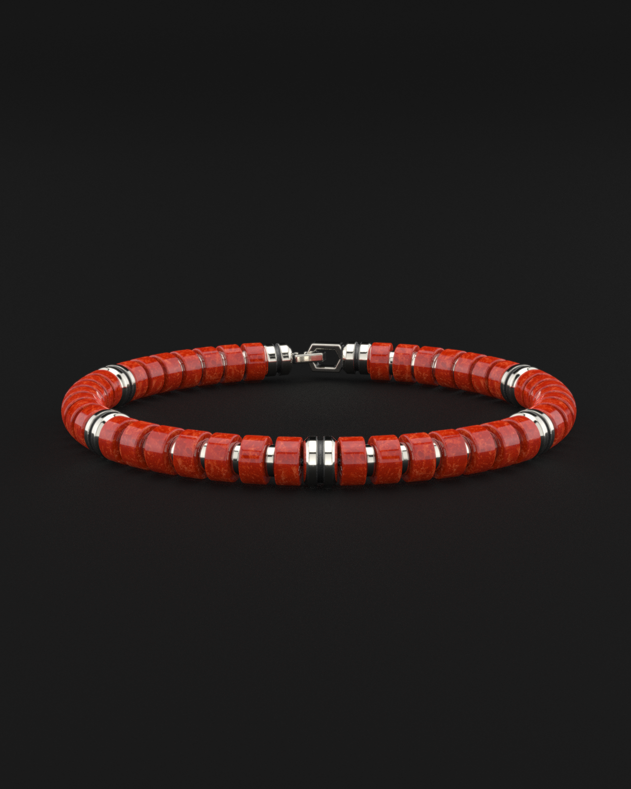 Red Jade Bracelet 6mm | Premium Spacer