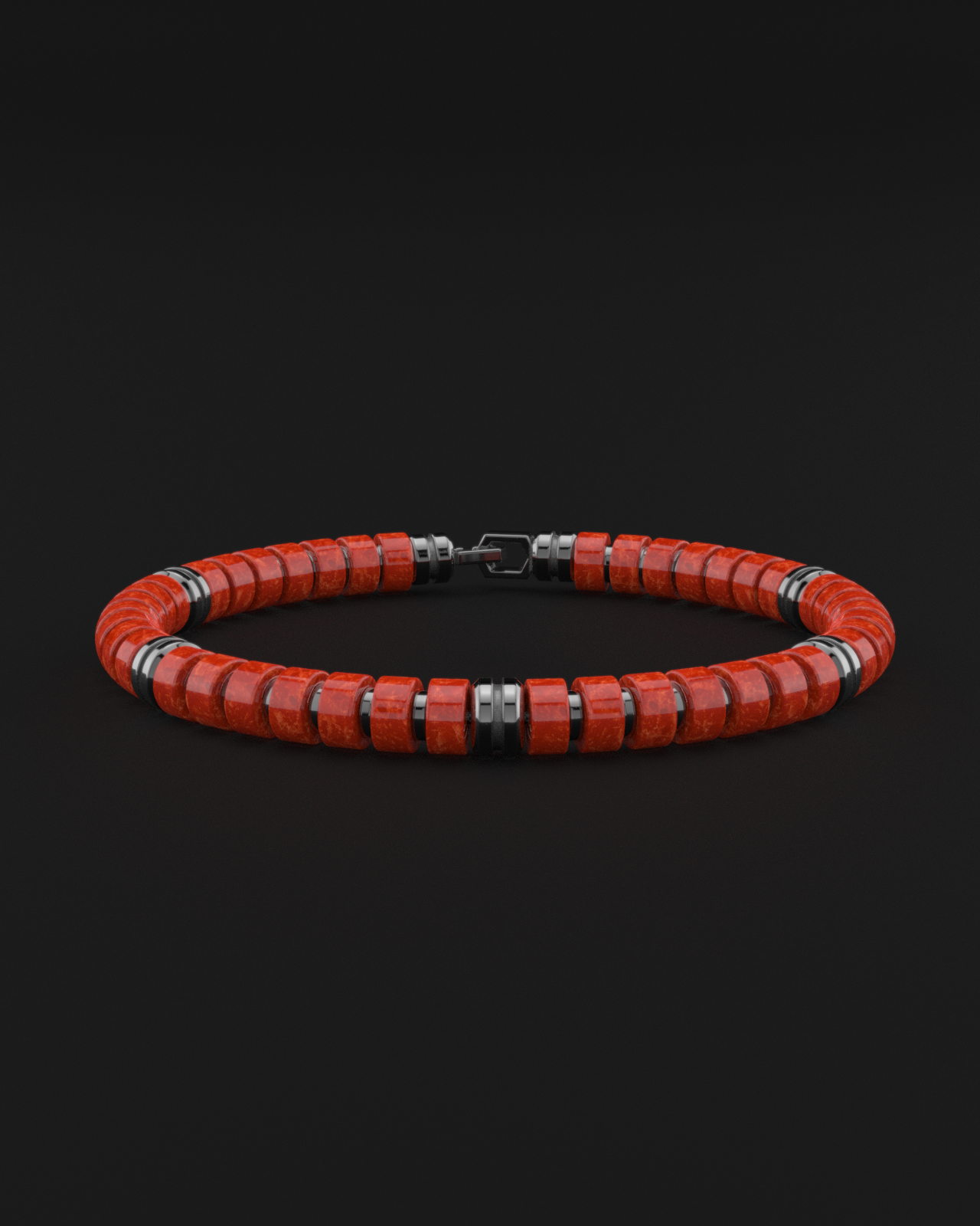 Red Jade Bracelet 6mm | Premium Spacer