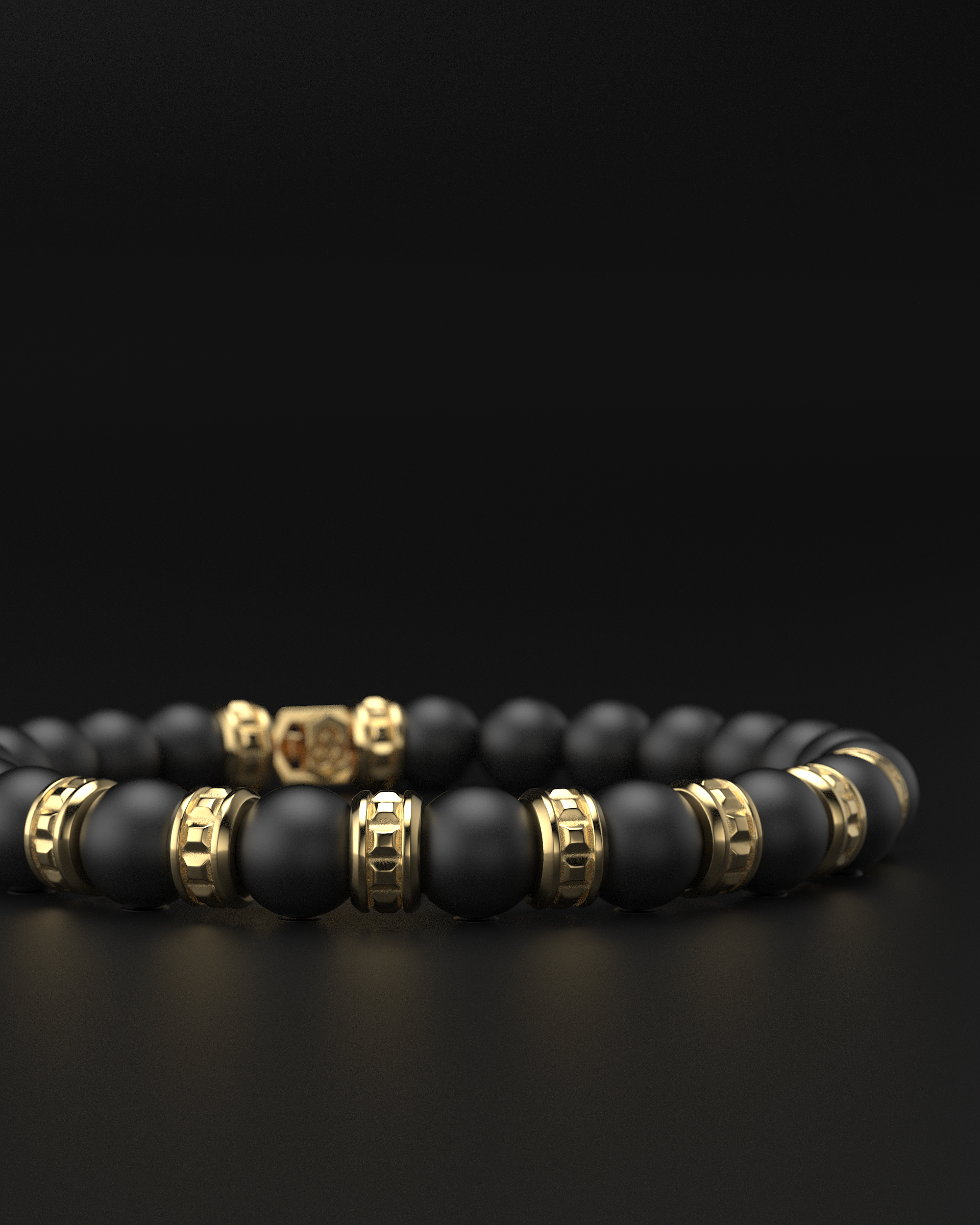 Bracciale Opaco Onice 6mm | Essenziale
