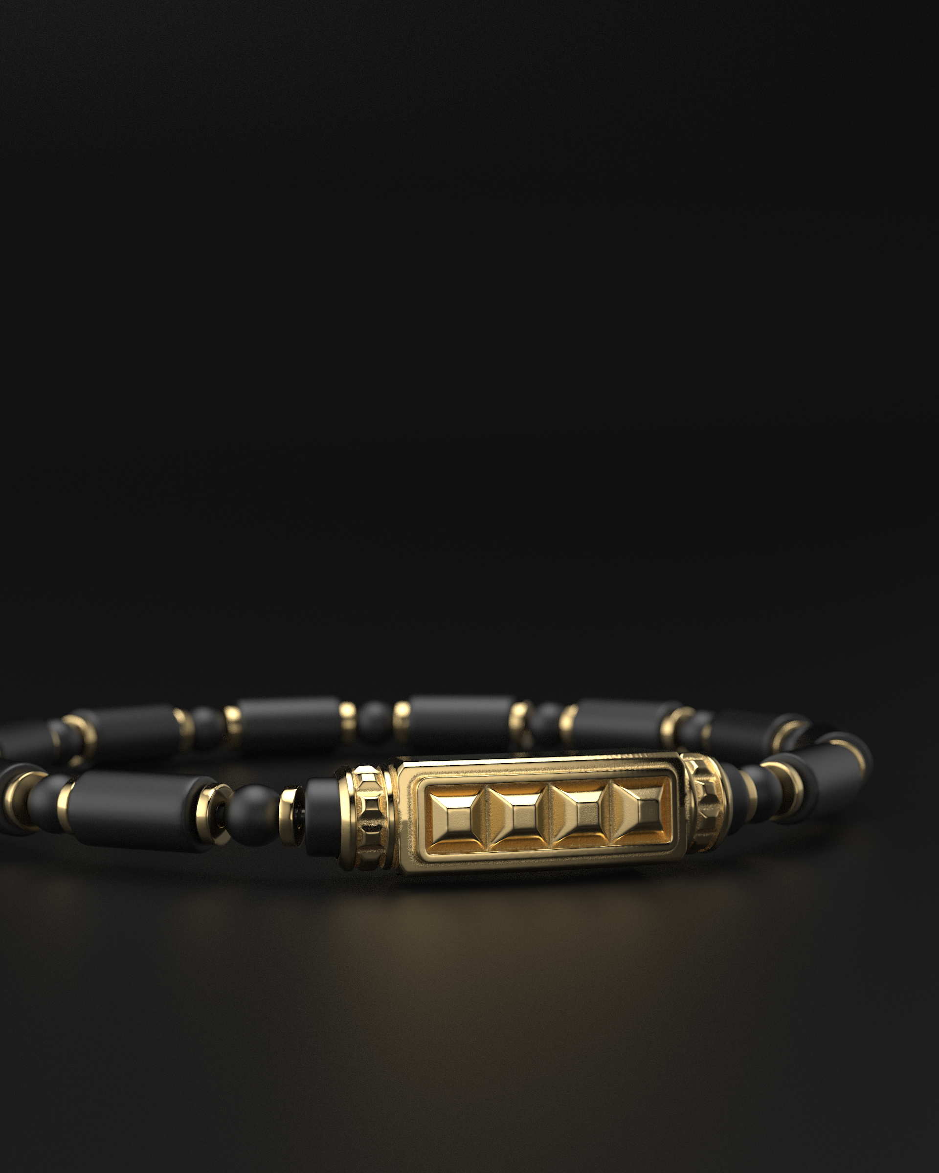 Bracciale Opaco Onice 6mm | Essenziale